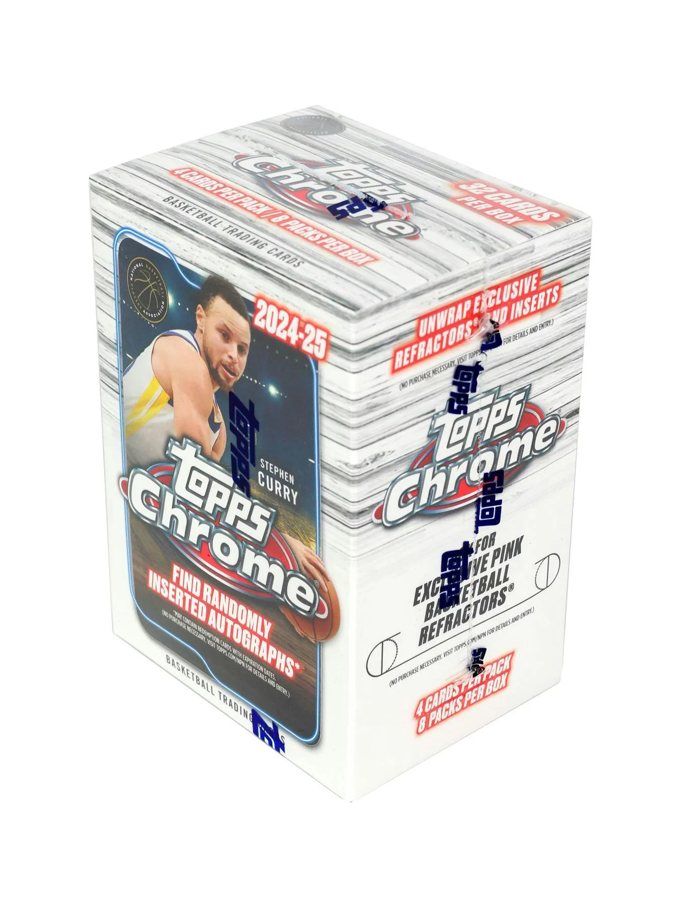 2024-25 Topps Chrome Basketball 8-Pack Blaster Box - Image 2