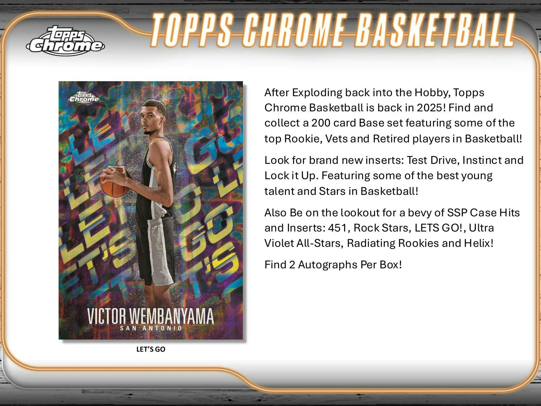 2024-25 Topps Chrome Basketball Hobby Box - Image 3