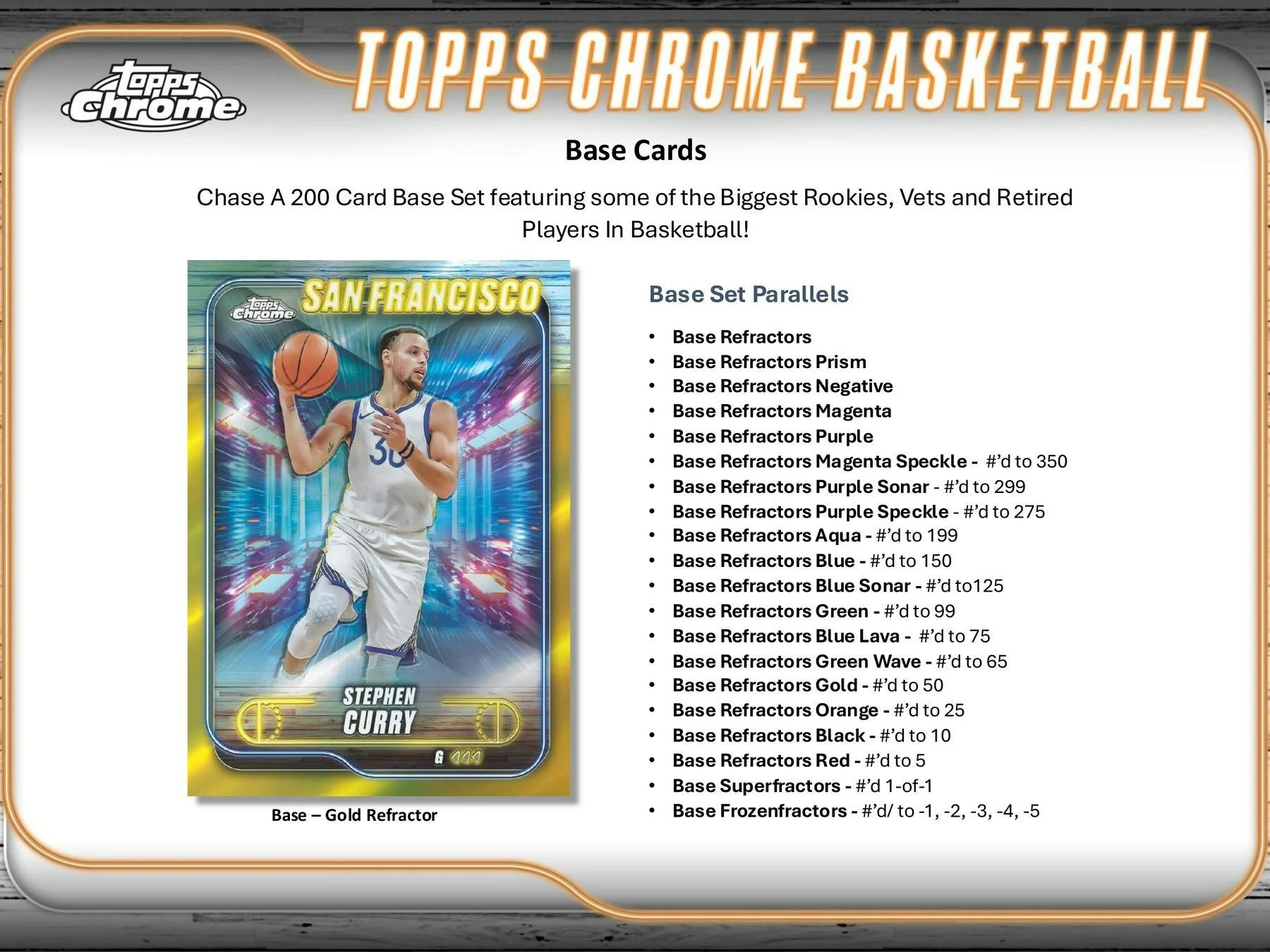 2024-25 Topps Chrome Basketball Hobby Box - Image 4