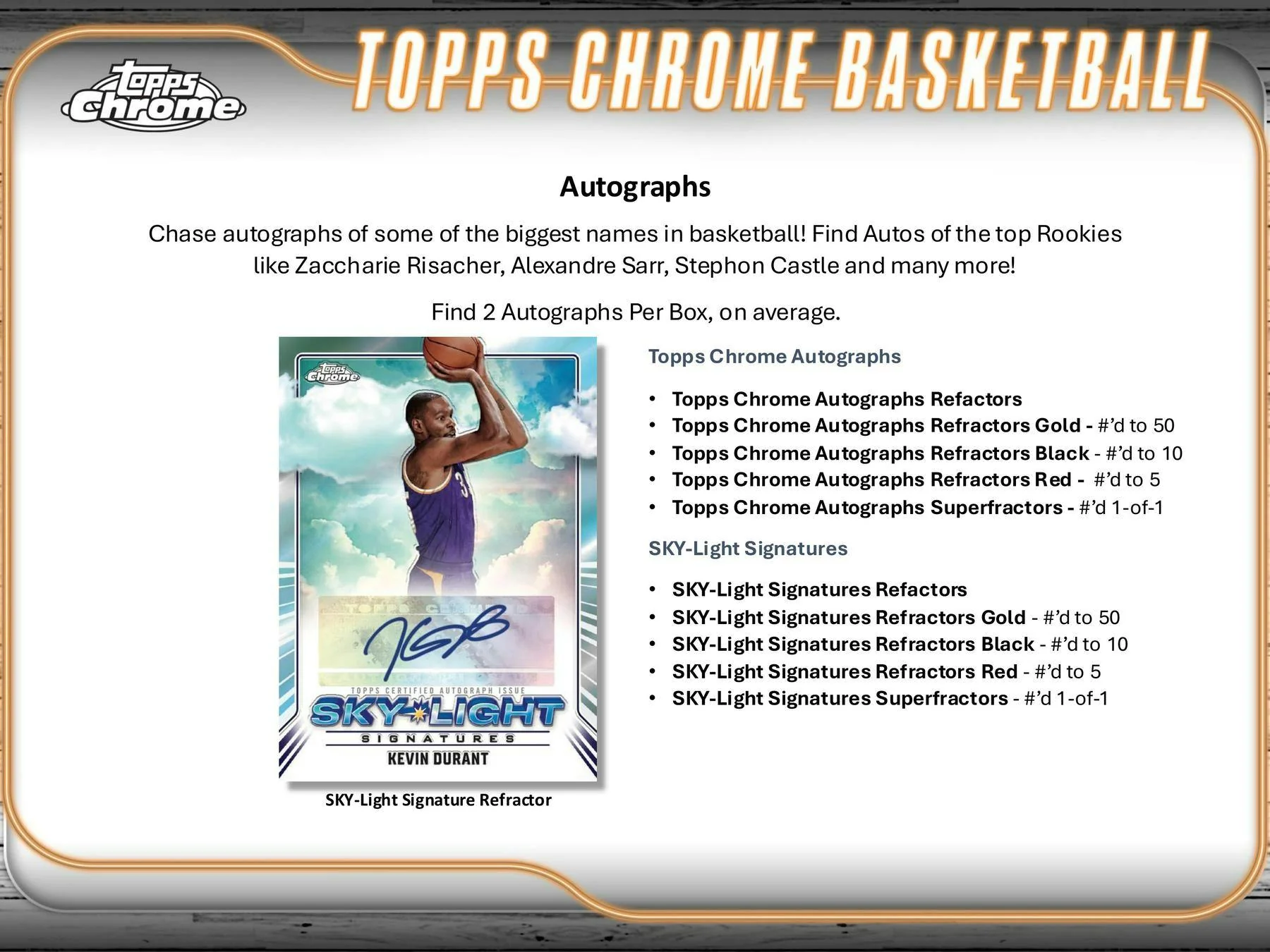 2024-25 Topps Chrome Basketball Hobby Box - Image 8