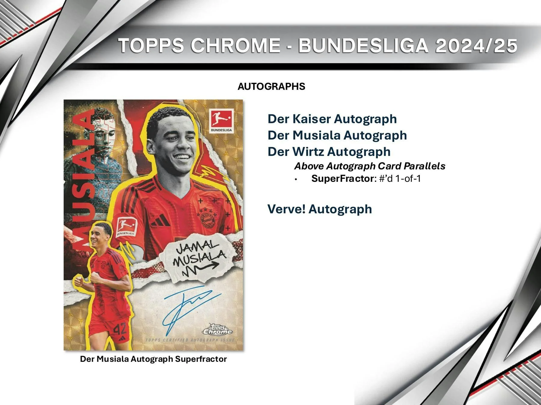 2024-25 Topps Chrome Bundesliga Hobby Box | Columbia Sports Cards &amp; More - Image 10