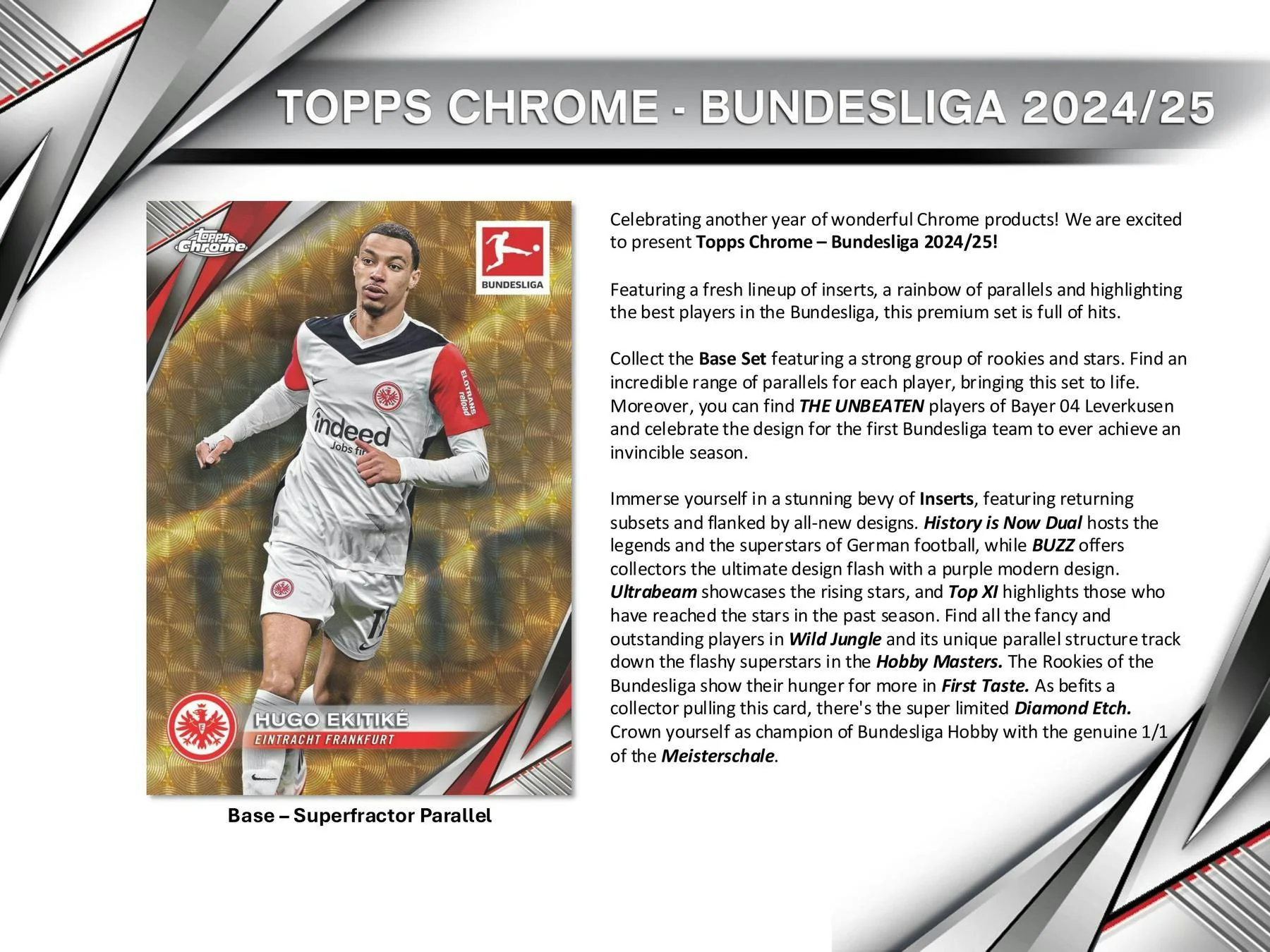 2024-25 Topps Chrome Bundesliga Hobby Box | Columbia Sports Cards &amp; More - Image 3