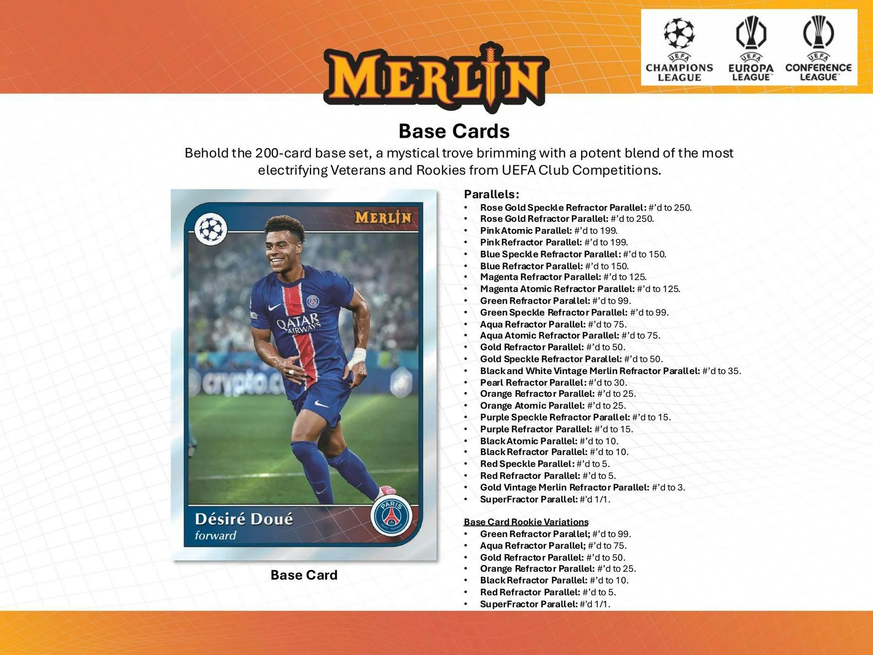 2024-25 Topps Chrome Merlin UEFA Club Competitions Hobby Box | Columbia Sports Cards - Image 3