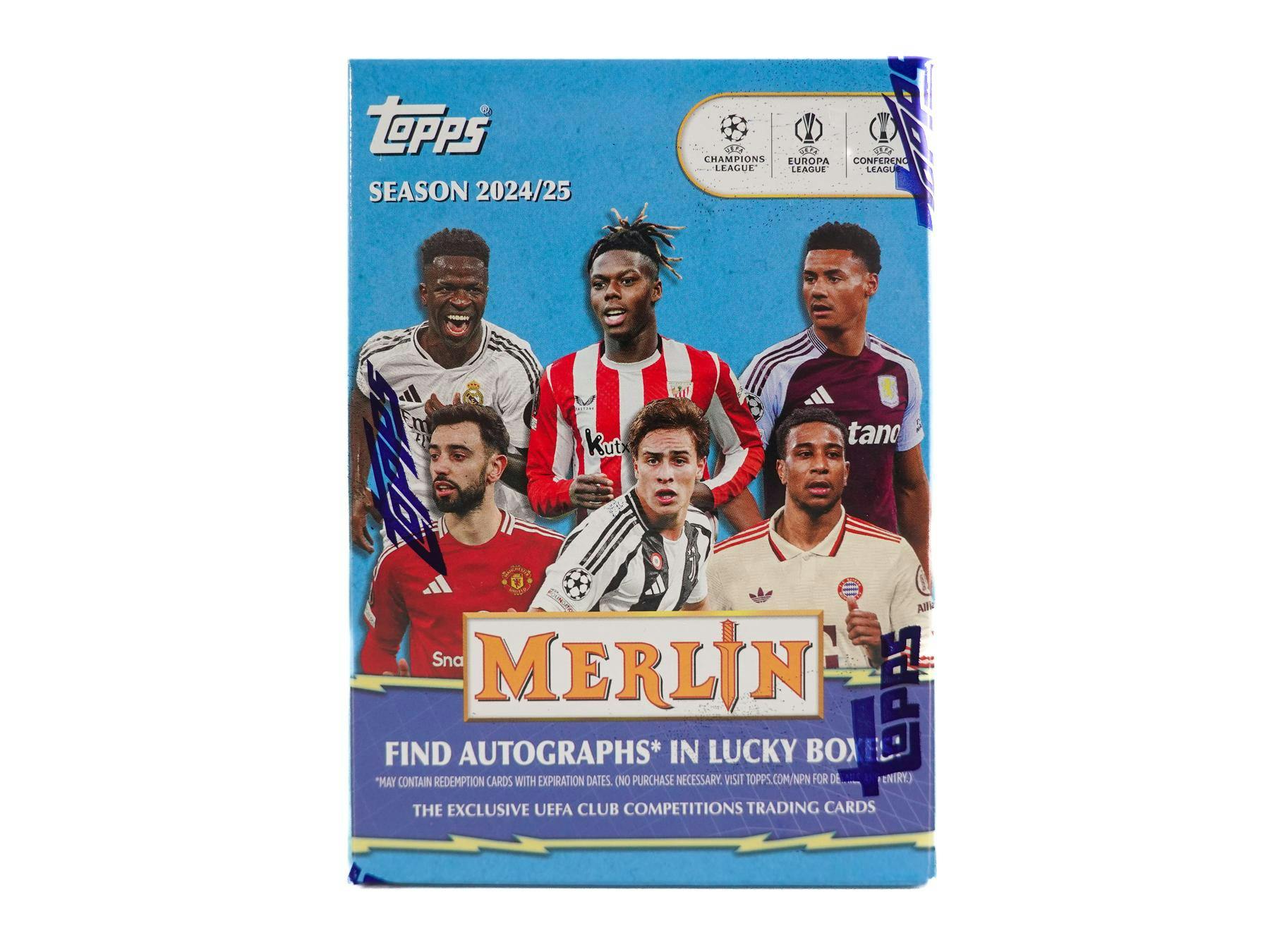 2024/25 Topps Chrome Merlin UEFA Soccer 7-Pack Blaster Box | Columbia Sports Cards