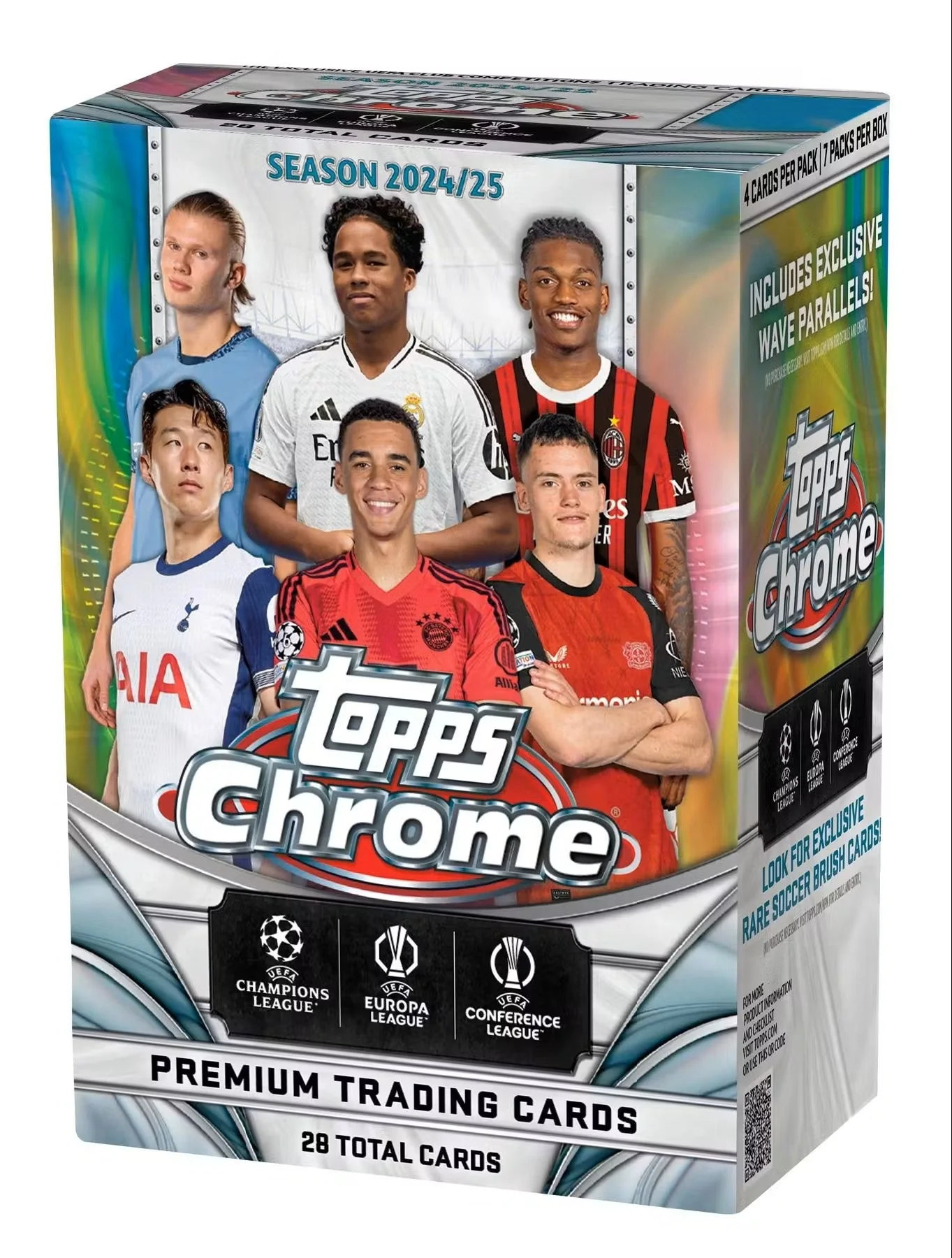 2024-25 Topps Chrome UEFA Club Competitions Soccer 7-Pack Blaster