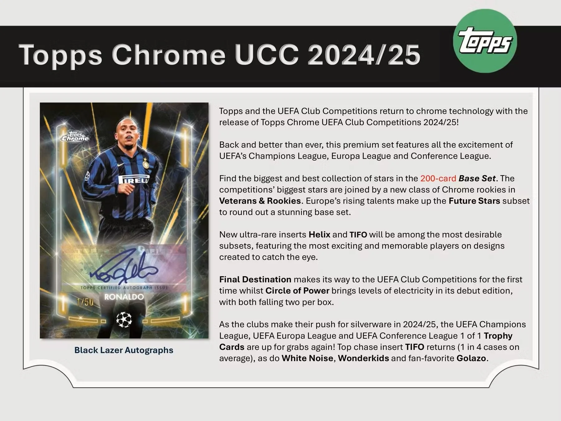 2024-25 Topps Chrome UEFA Club Competitions Soccer 7-Pack Blaster - Image 17