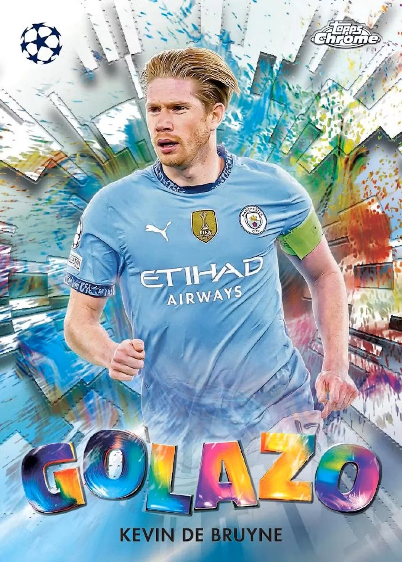2024-25 Topps Chrome UEFA Club Competitions Soccer Hobby Jumbo Box - Image 17