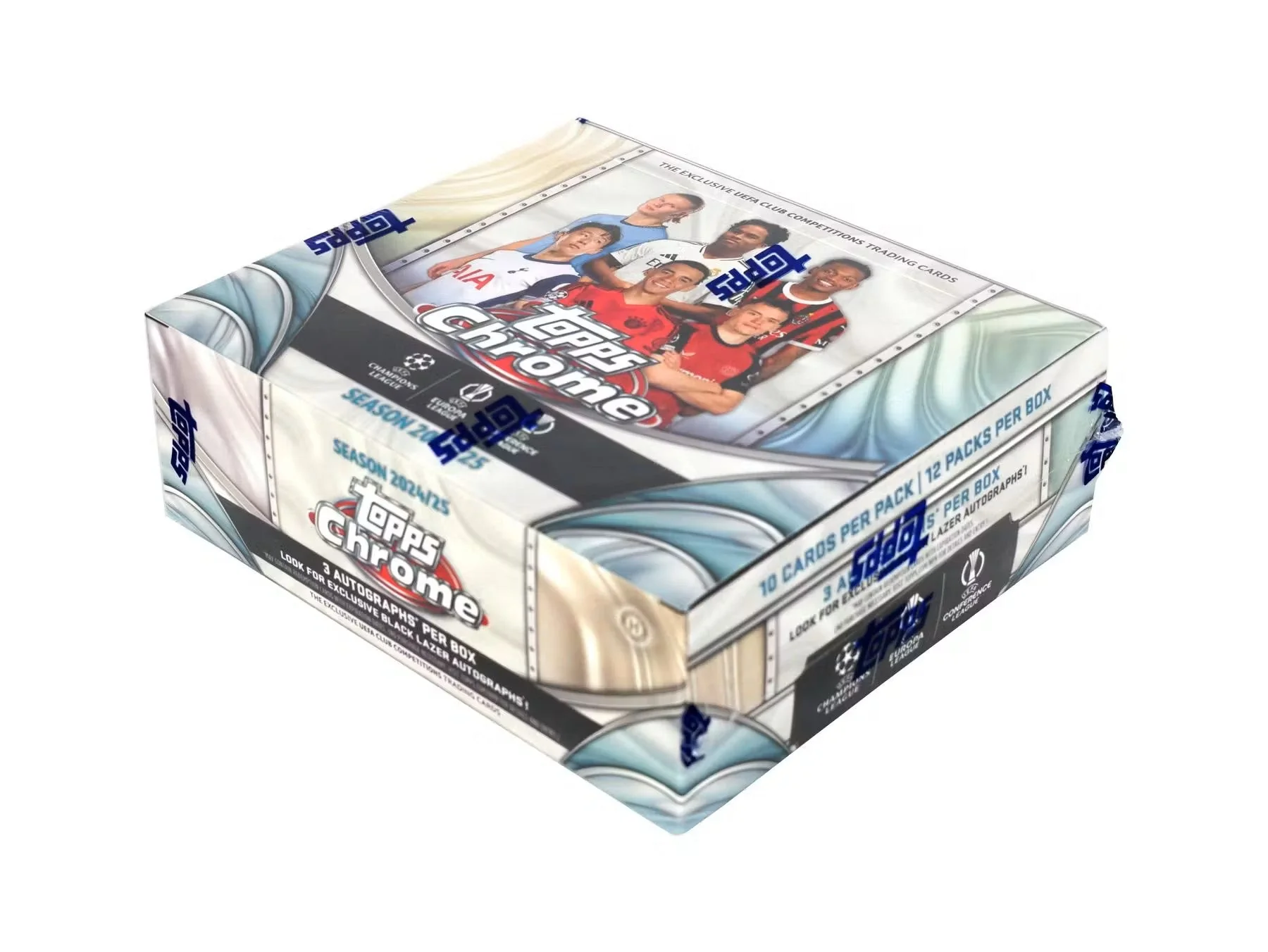 2024-25 Topps Chrome UEFA Club Competitions Soccer Hobby Jumbo Box - Image 2