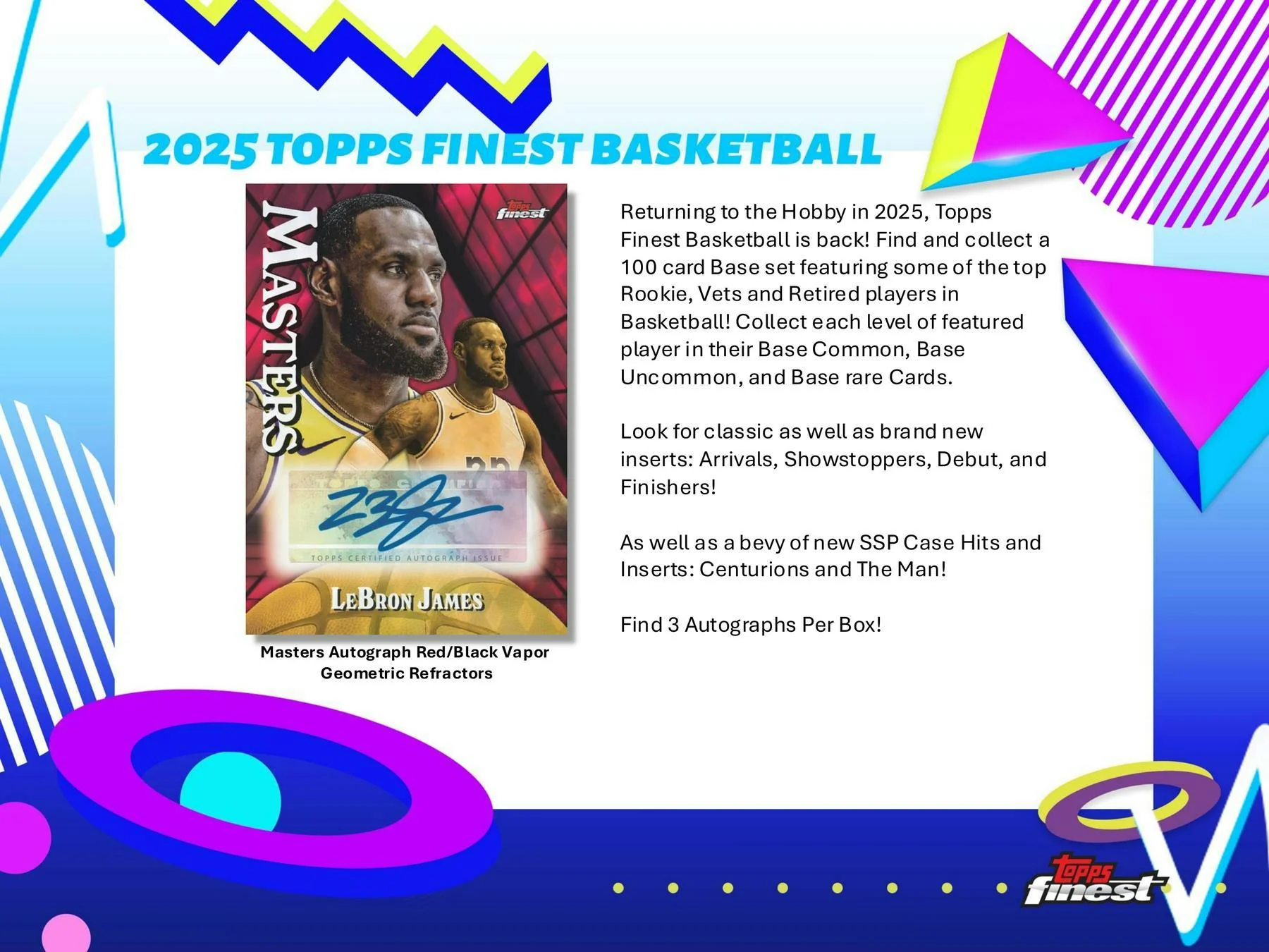 2024-25 Topps Finest Basketball Breaker's Delight Box | Columbia Sports Cards - Image 3
