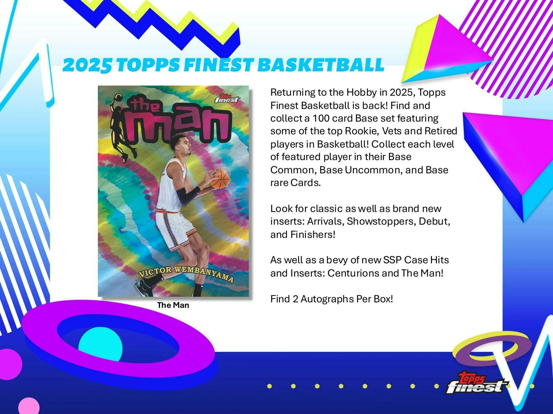 2024-25 Topps Finest Basketball Hobby Box | Columbia Sports Cards - Image 3