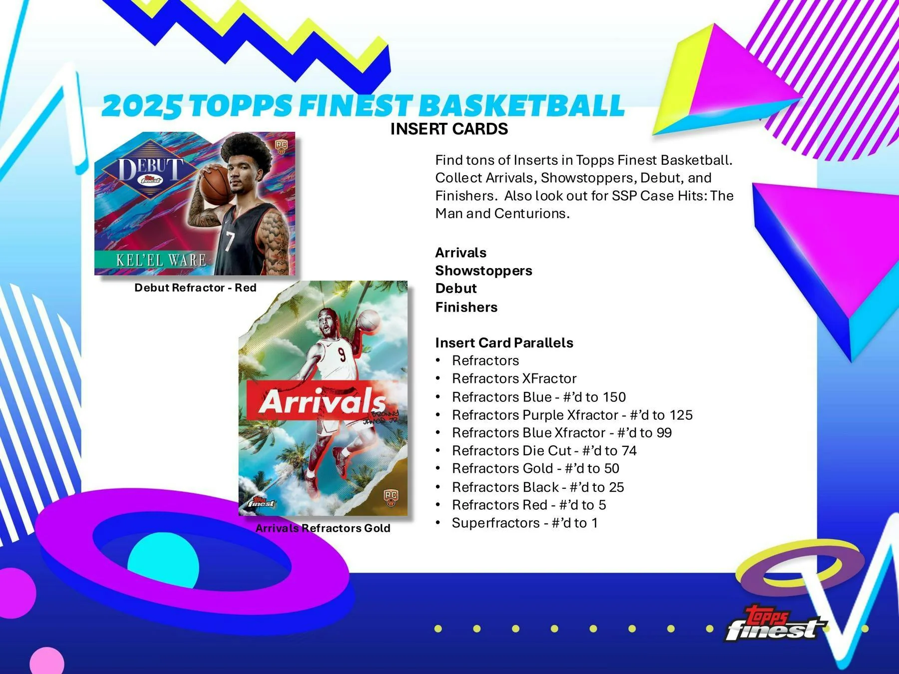 2024-25 Topps Finest Basketball Hobby Box | Columbia Sports Cards - Image 6