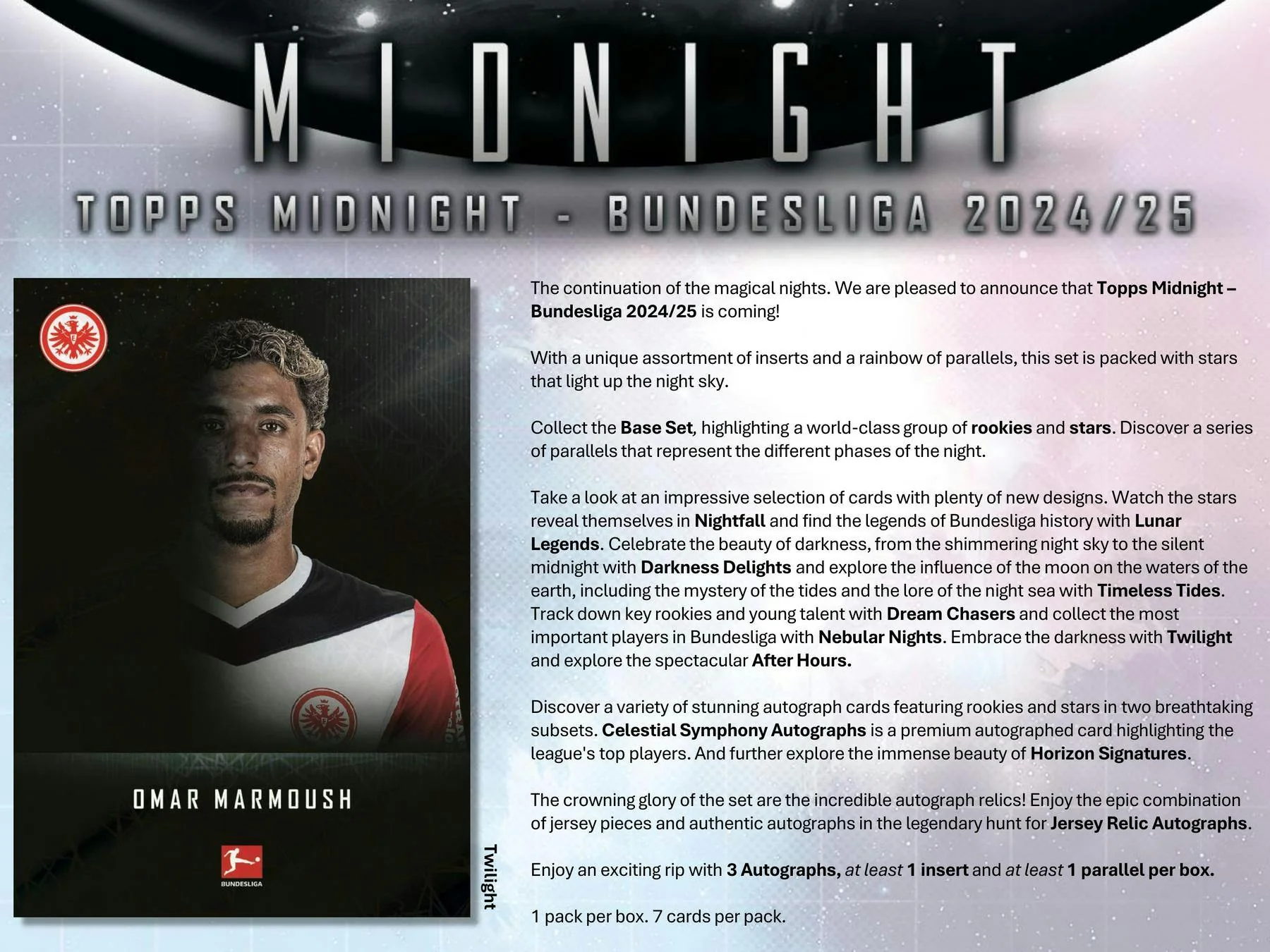 2024-25 Topps Midnight Bundesliga Soccer Hobby Box - Image 3
