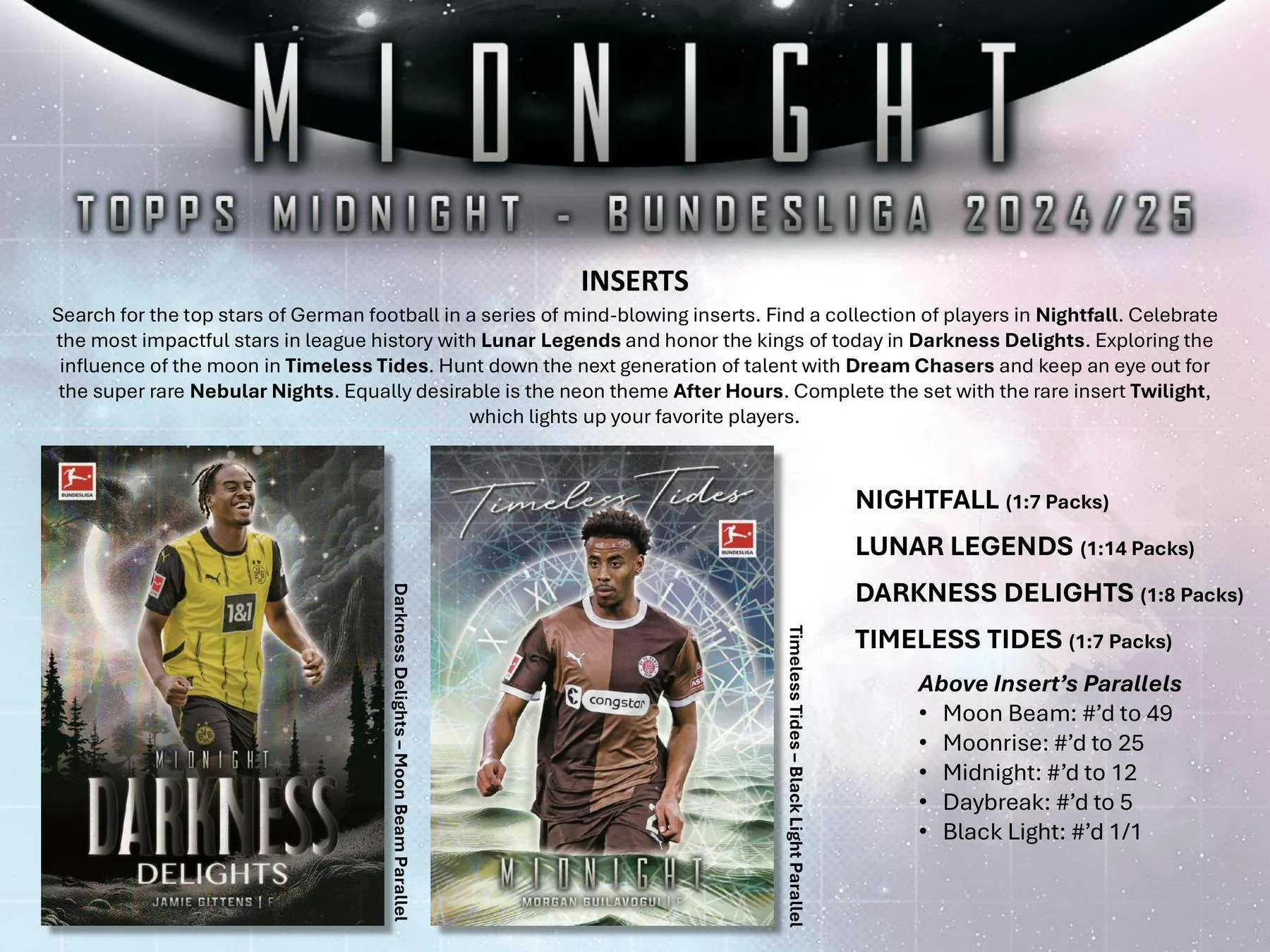 2024-25 Topps Midnight Bundesliga Soccer Hobby Box - Image 5