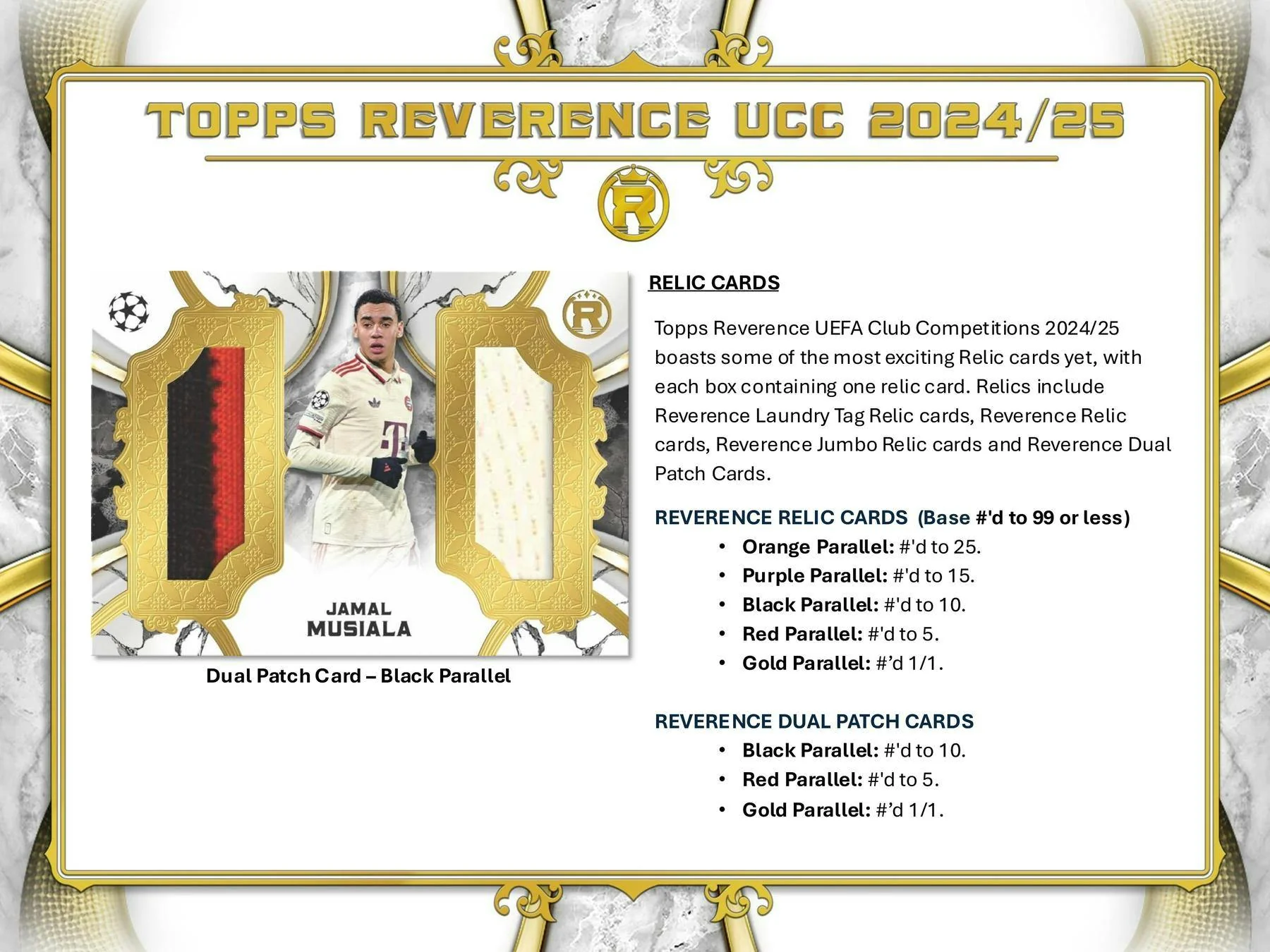 2024-25 Topps Reverence UEFA Club Competitions Soccer Hobby Box - Image 10