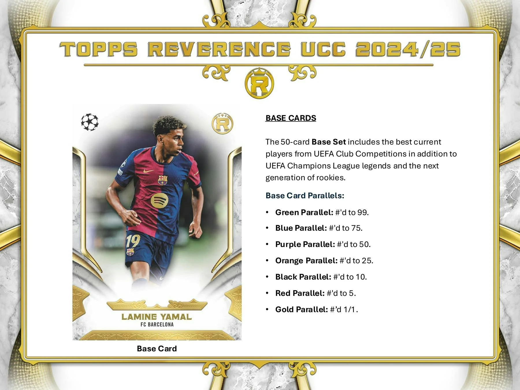 2024-25 Topps Reverence UEFA Club Competitions Soccer Hobby Box - Image 7