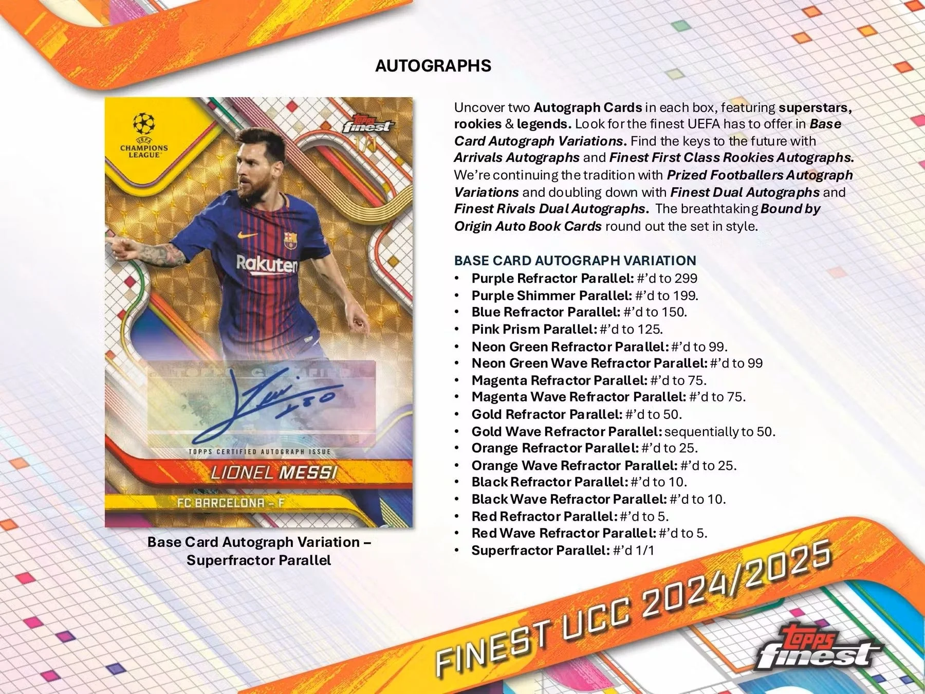 2024-25 Topps UEFA Club Competitions Finest Soccer Hobby Box - Image 8
