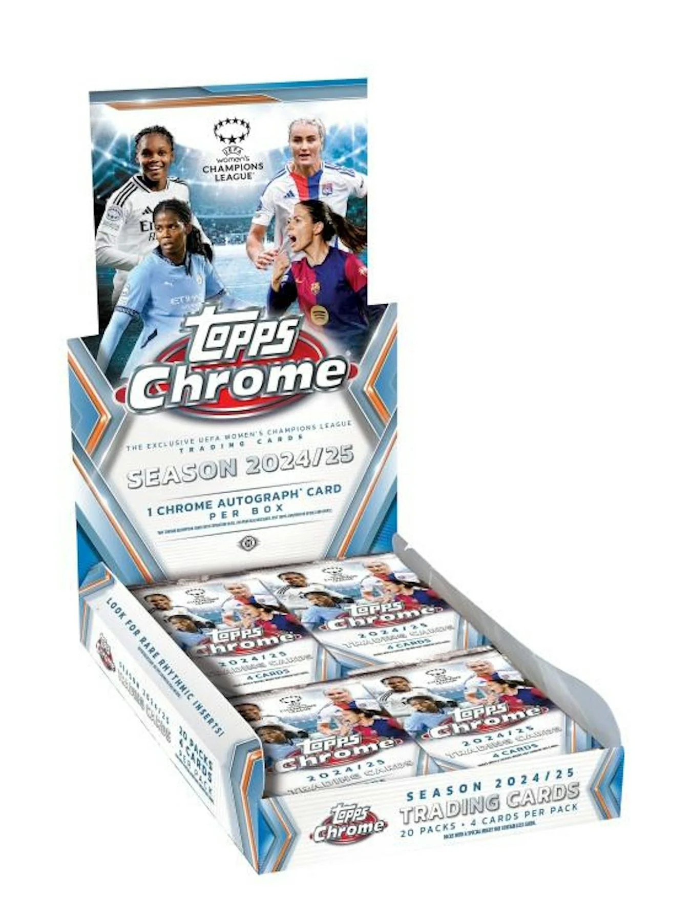 2024/25 Topps Chrome UEFA Women’s Champions League Soccer Hobby Box | Columbia Sports Cards