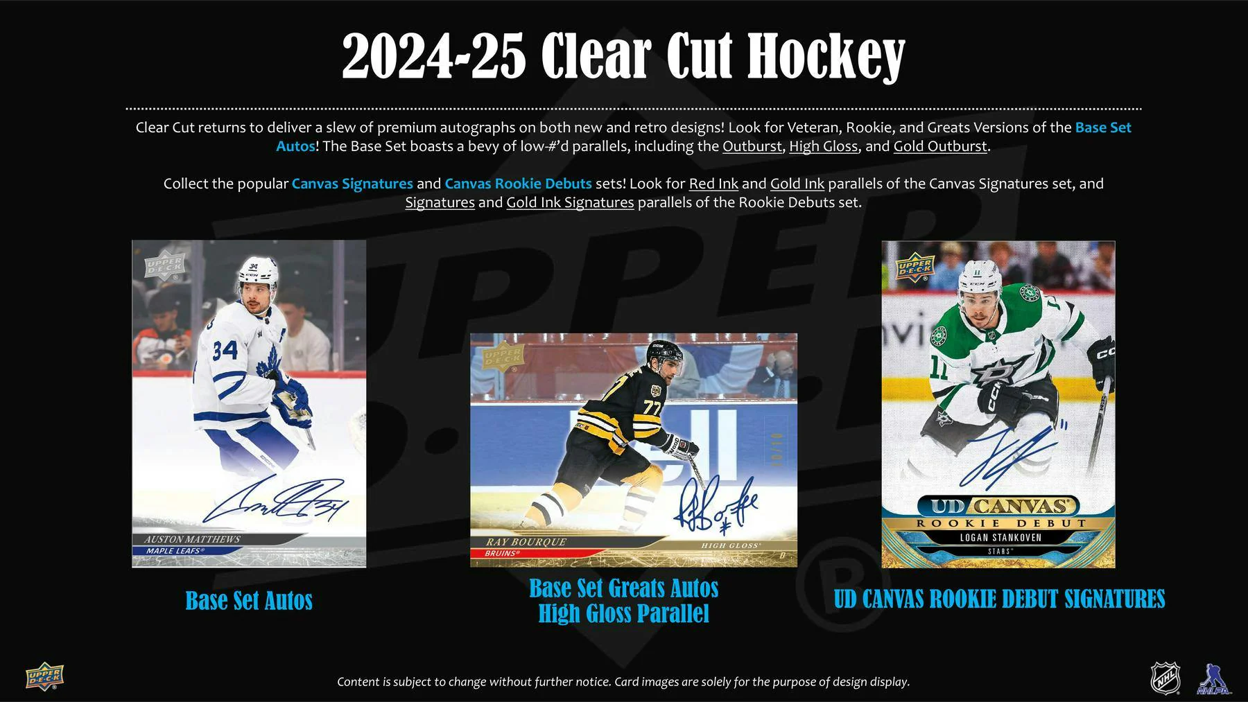 2024/25 Upper Deck Clear Cut Hockey Hobby Box | Columbia Sports Cards - Image 4