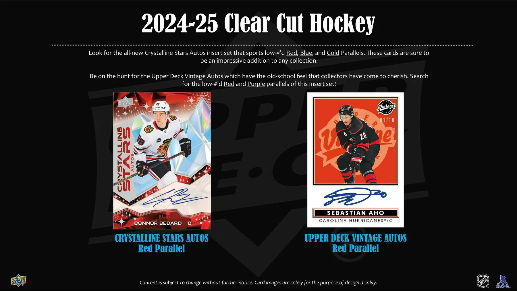 2024/25 Upper Deck Clear Cut Hockey Hobby Box | Columbia Sports Cards - Image 5
