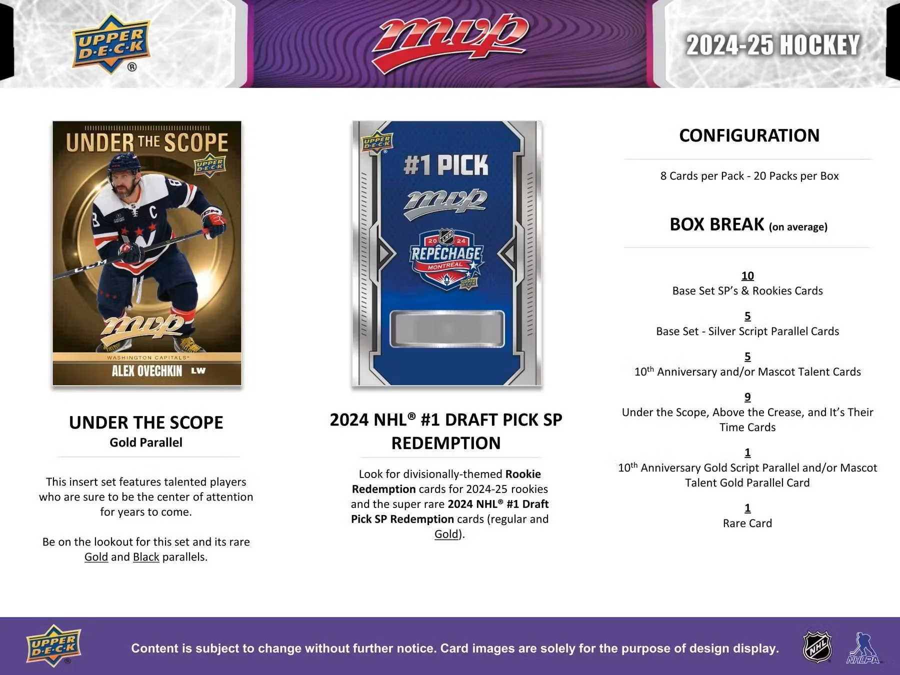2024/25 Upper Deck MVP Hockey Hobby Box | Columbia Sports Cards - Image 7