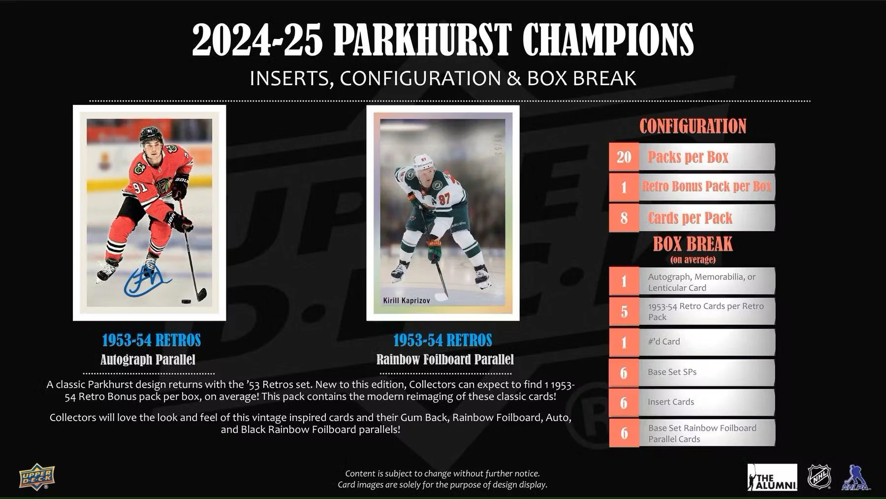 2024-25 Upper Deck Parkhurst Champions Hockey Hobby Box - Image 4
