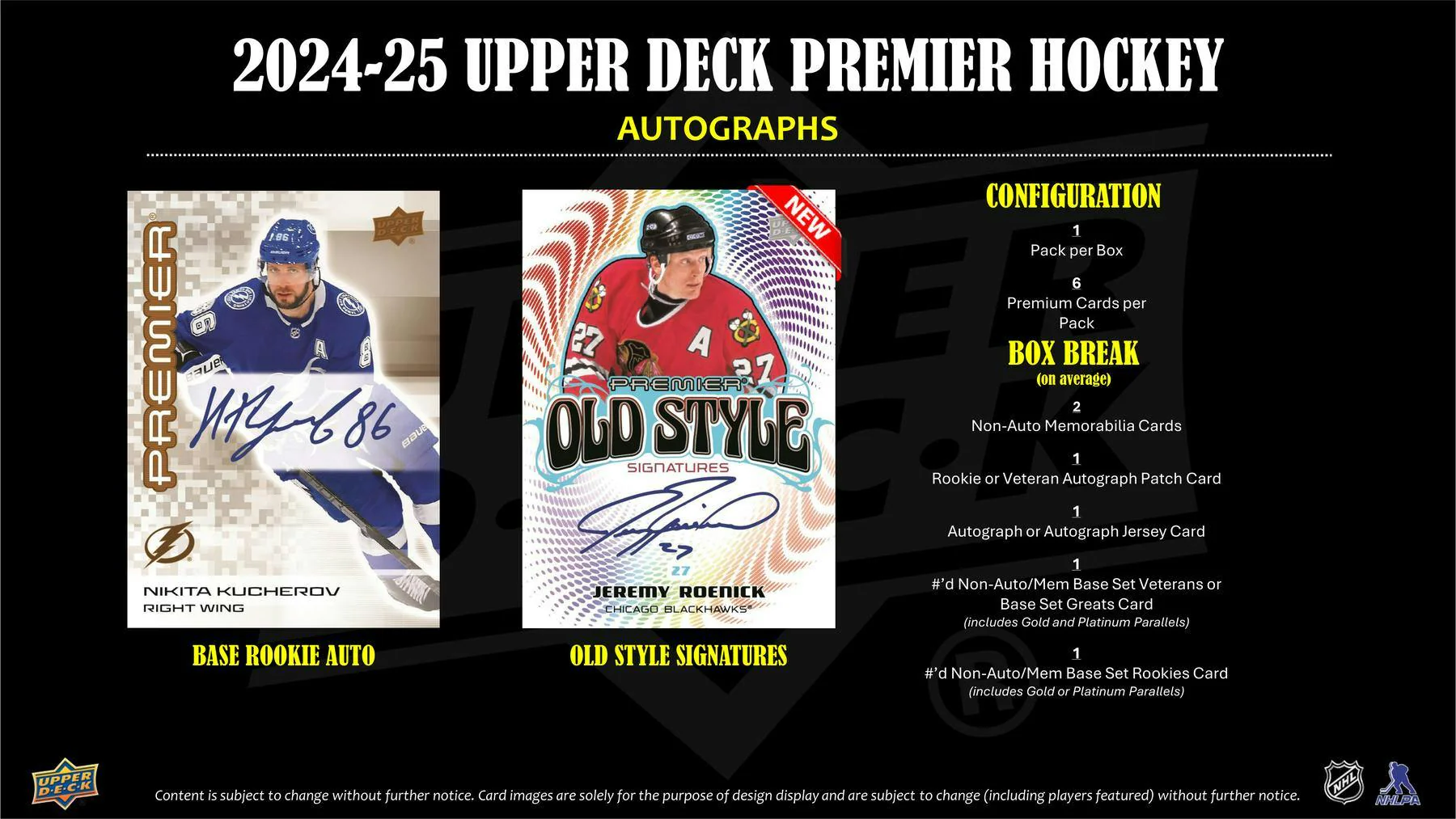 2024/25 Upper Deck Premier Hockey Hobby Box | Columbia Sports Cards - Image 5