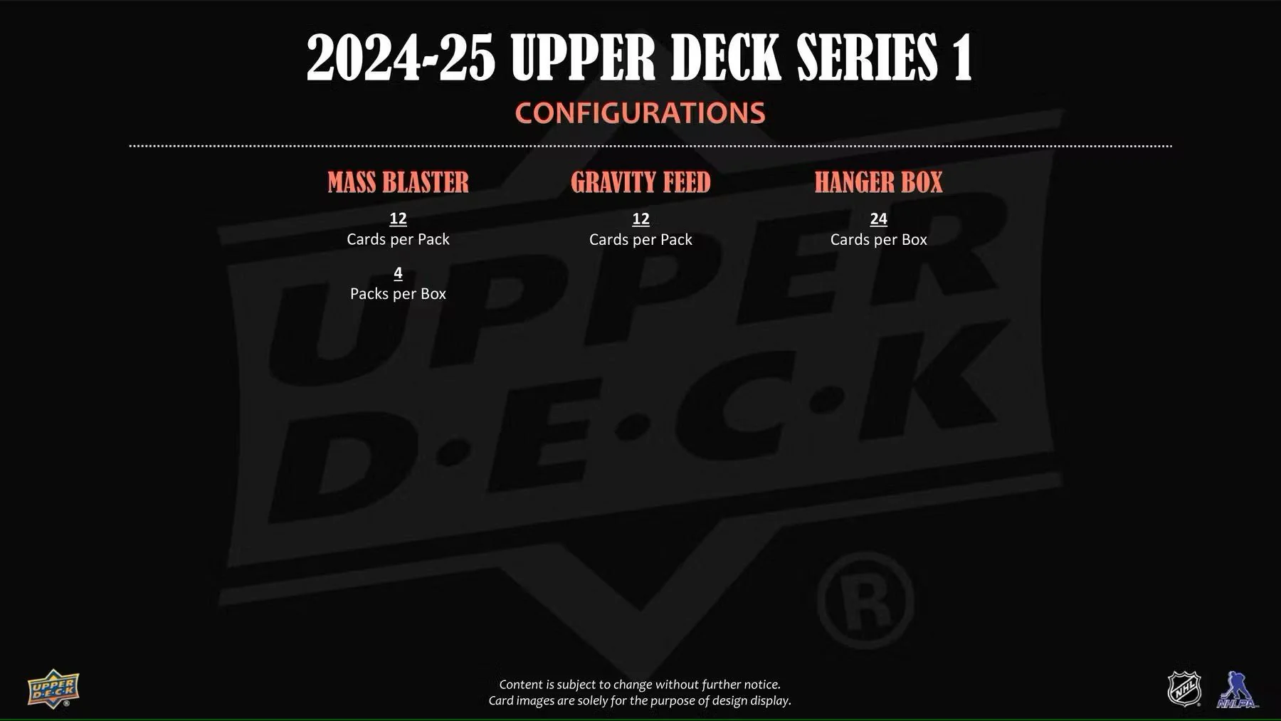 2024/25 Upper Deck Series 1 Hockey 4-Pack Blaster Box - Image 10