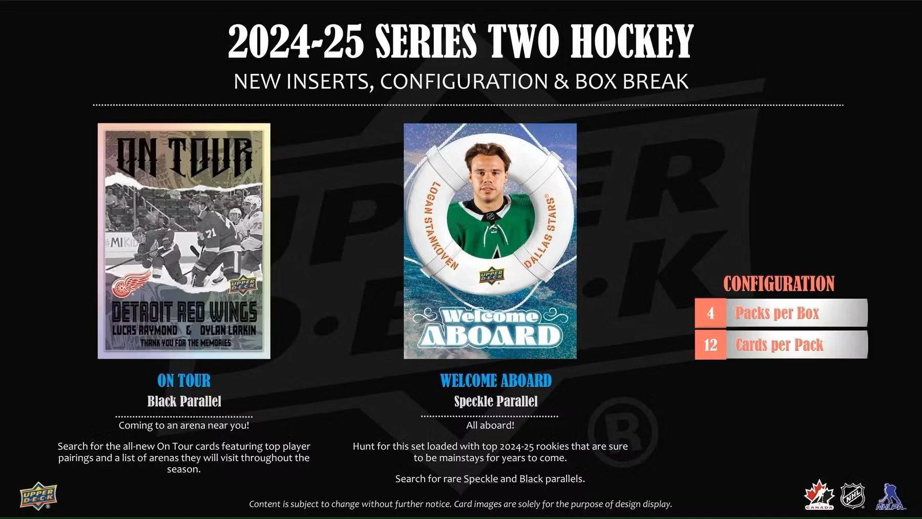 2024/25 Upper Deck Series 2 Hockey Tin - Image 7