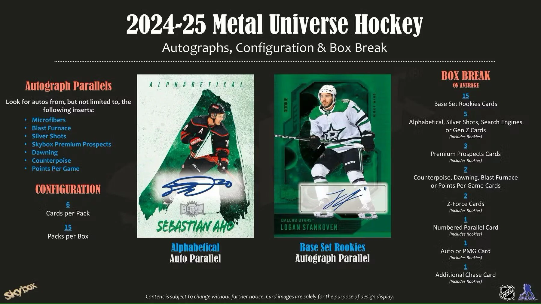 2024/25 Upper Deck Skybox Metal Universe Hockey Hobby Box - Image 7