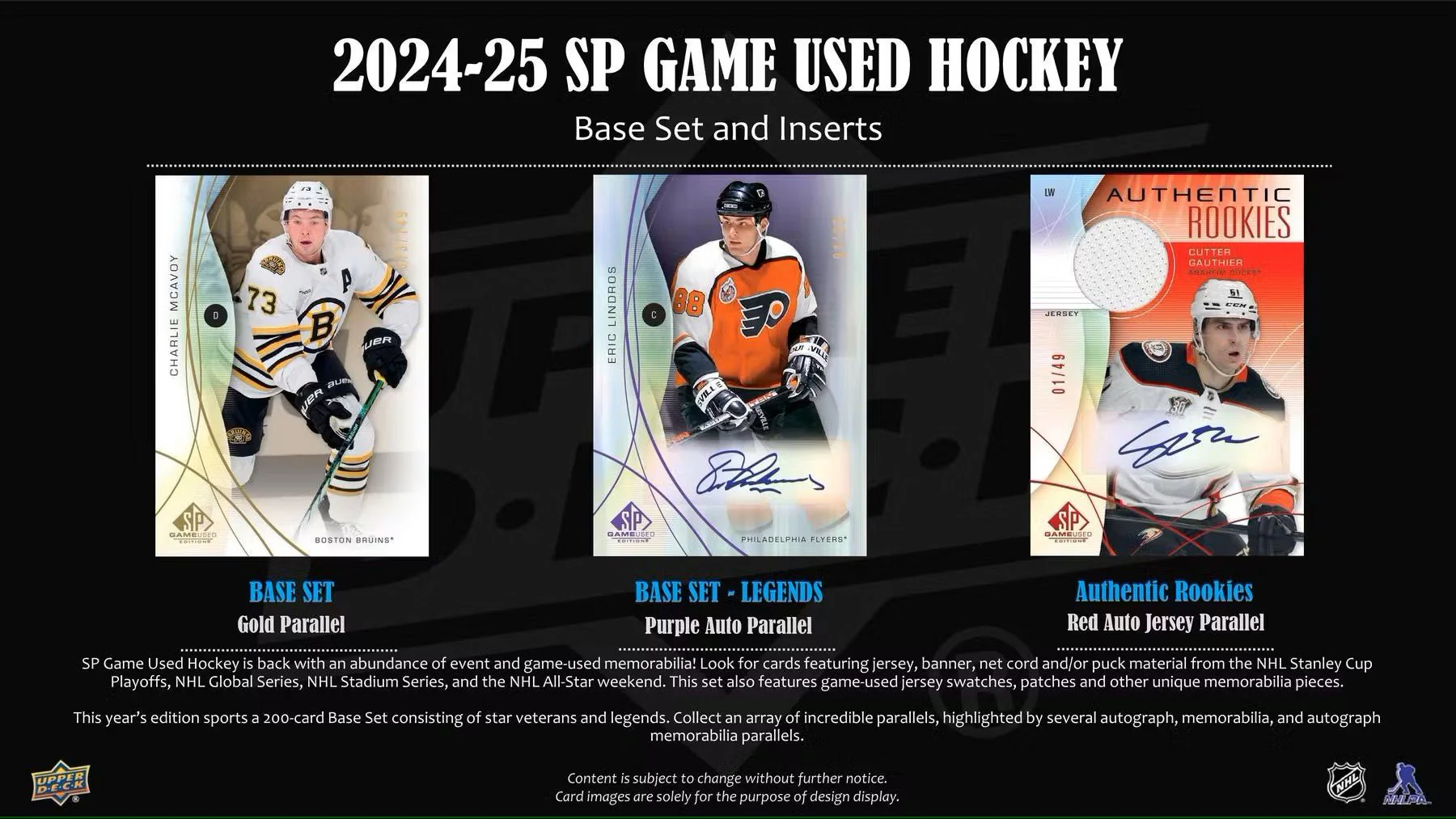 2024-25 Upper Deck SP Game Used Hockey Hobby Box - Image 4