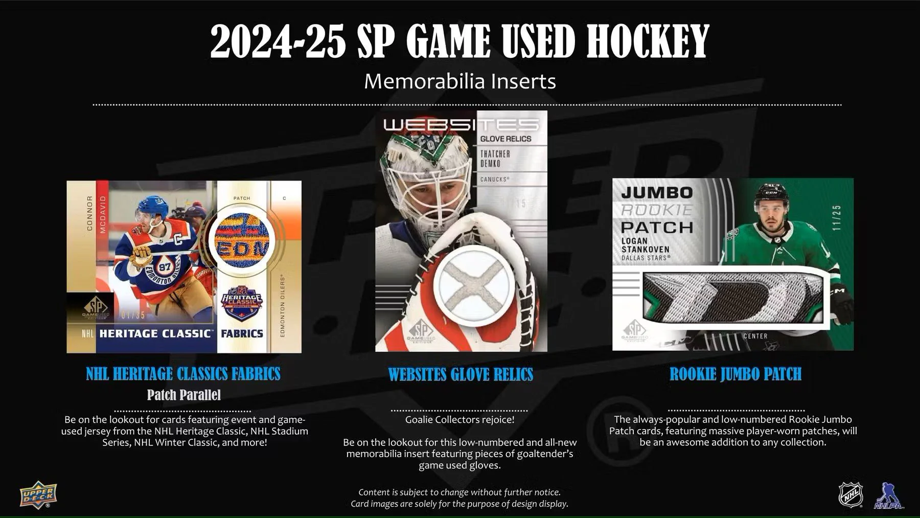 2024-25 Upper Deck SP Game Used Hockey Hobby Box - Image 5