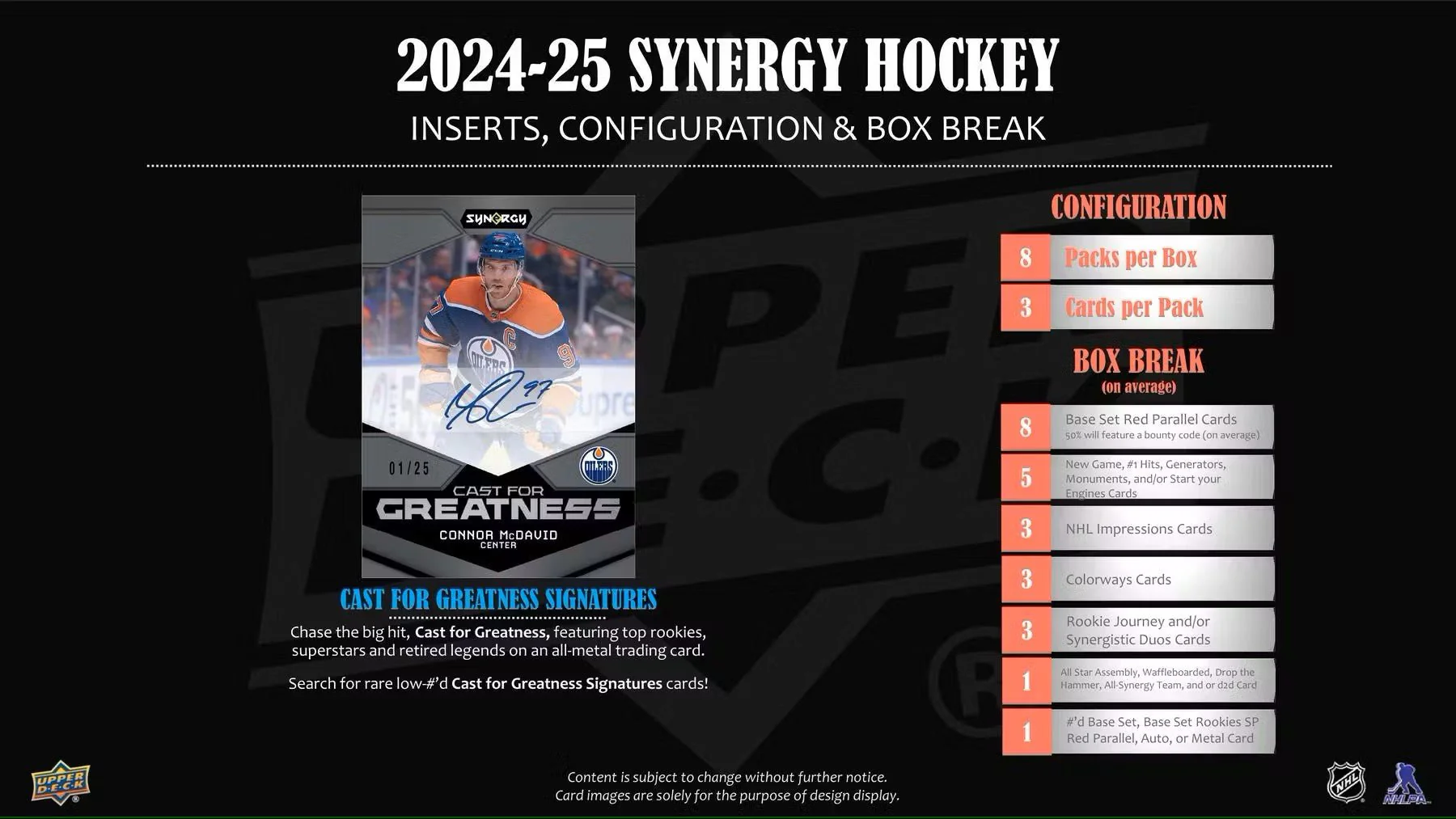 2024-25 Upper Deck Synergy Hockey Hobby Box - Image 7