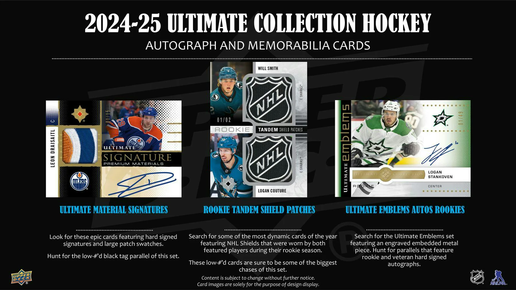 2024/25 Upper Deck Ultimate Collection Hockey Hobby Box | Columbia Sports Cards - Image 3