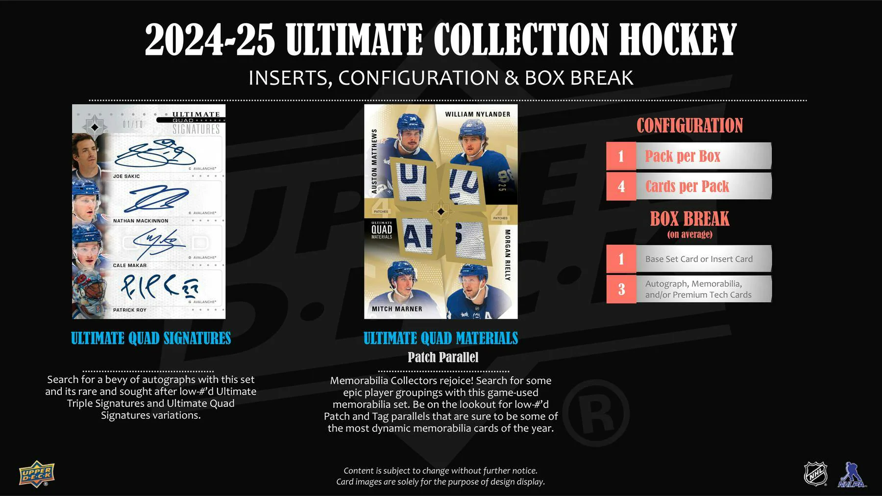 2024/25 Upper Deck Ultimate Collection Hockey Hobby Box | Columbia Sports Cards - Image 4
