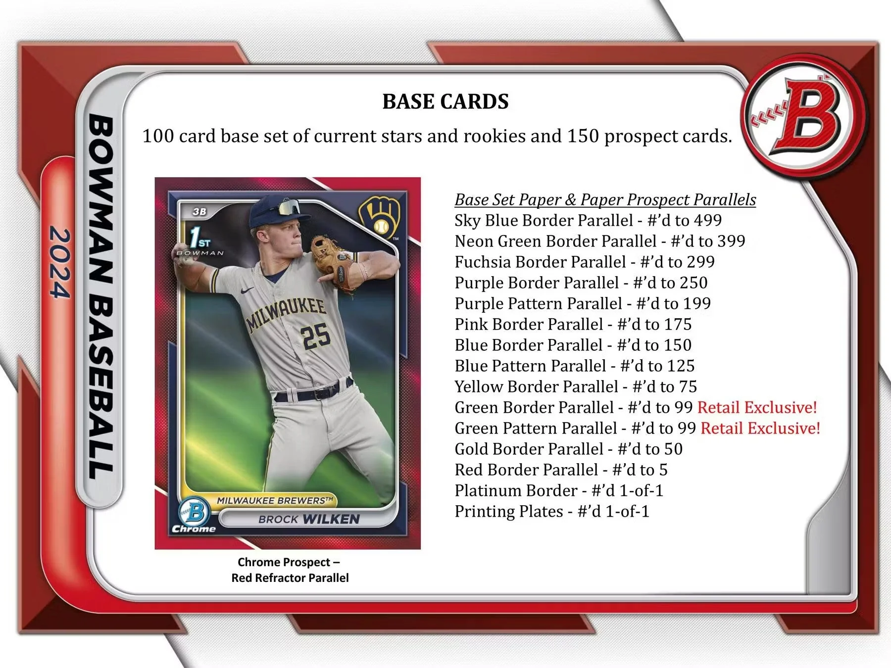 2024 Bowman Baseball 6-Pack Blaster Value Box - Image 5