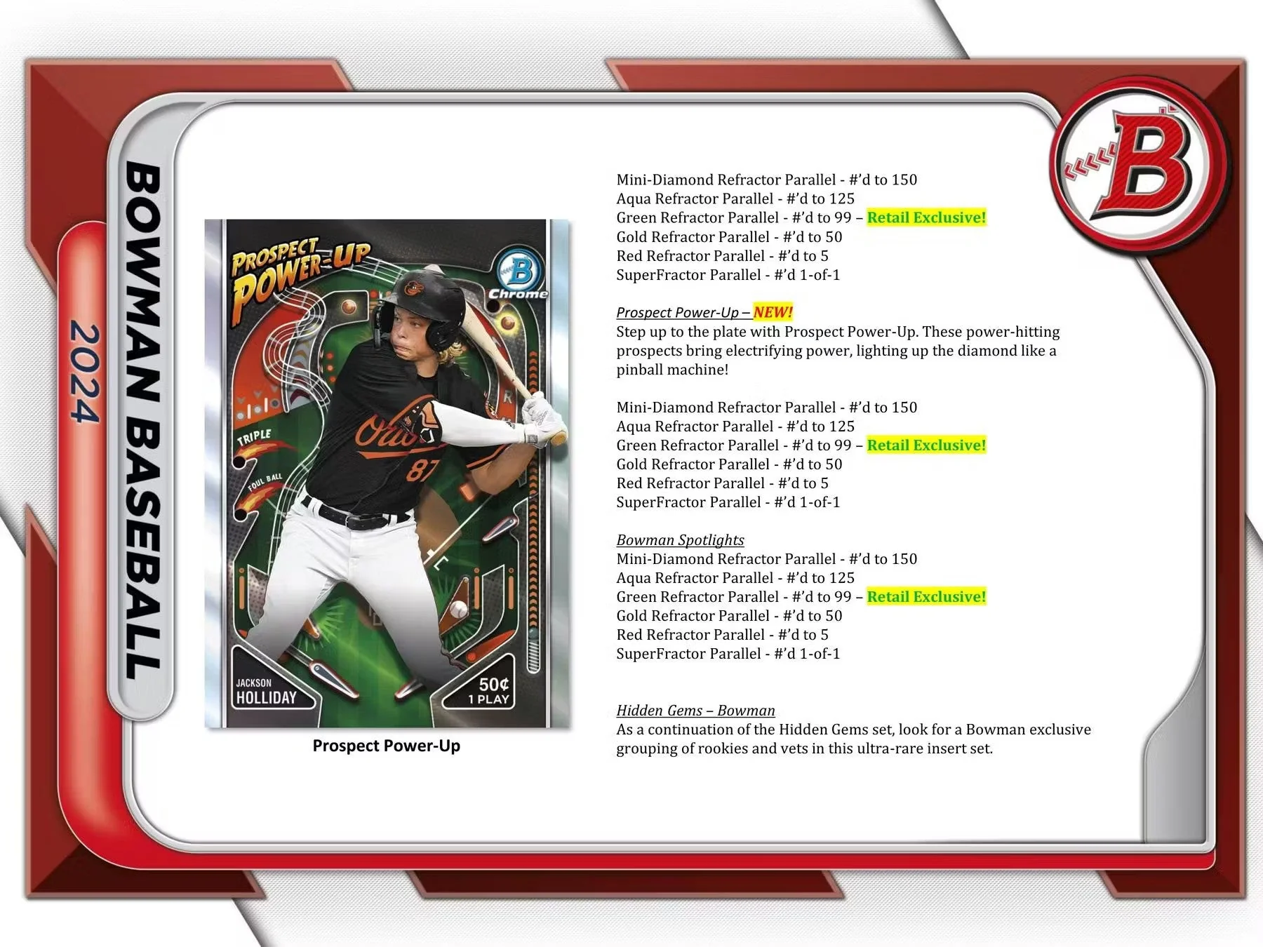2024 Bowman Baseball 6-Pack Blaster Value Box - Image 8