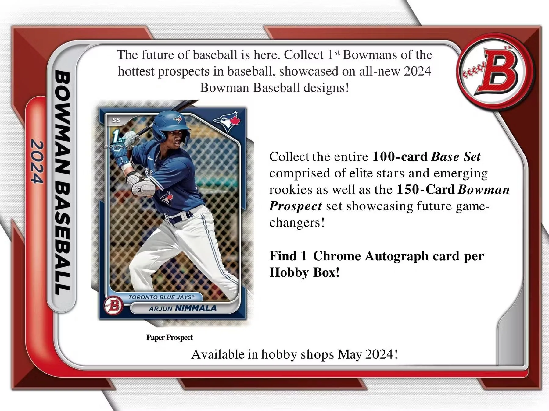 2024 Bowman Baseball Hobby Box - Image 3