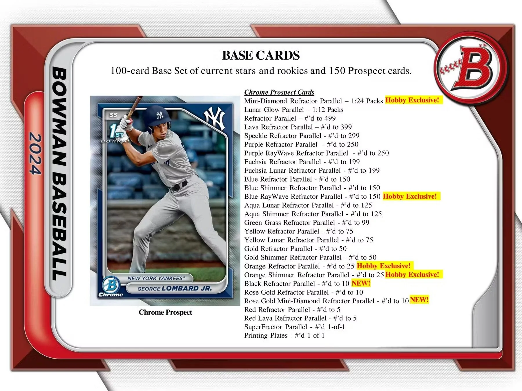 2024 Bowman Baseball Hobby Box - Image 5