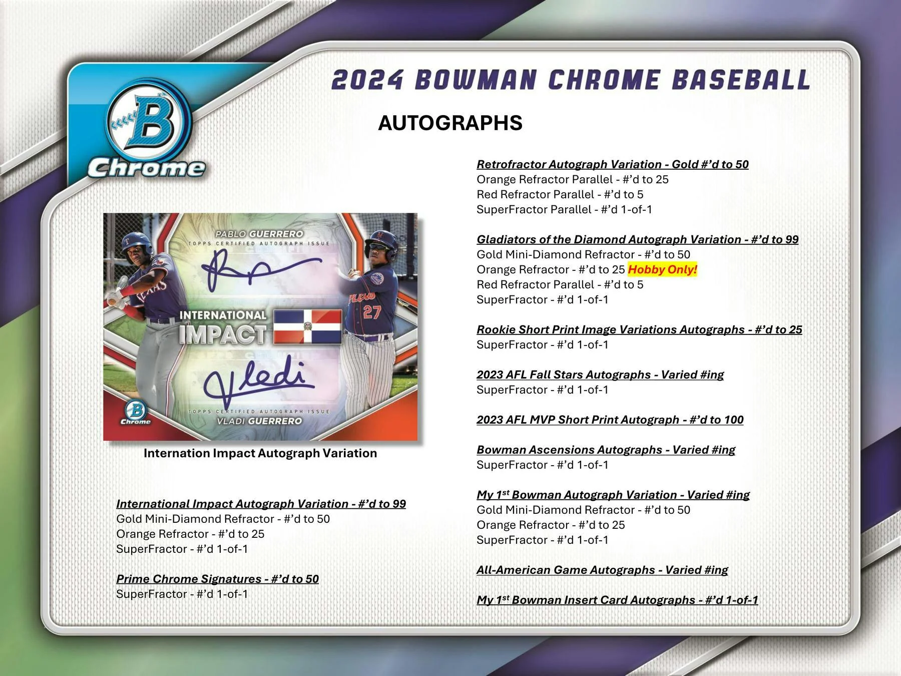 2024 Bowman Chrome Baseball Hobby Box - Image 8