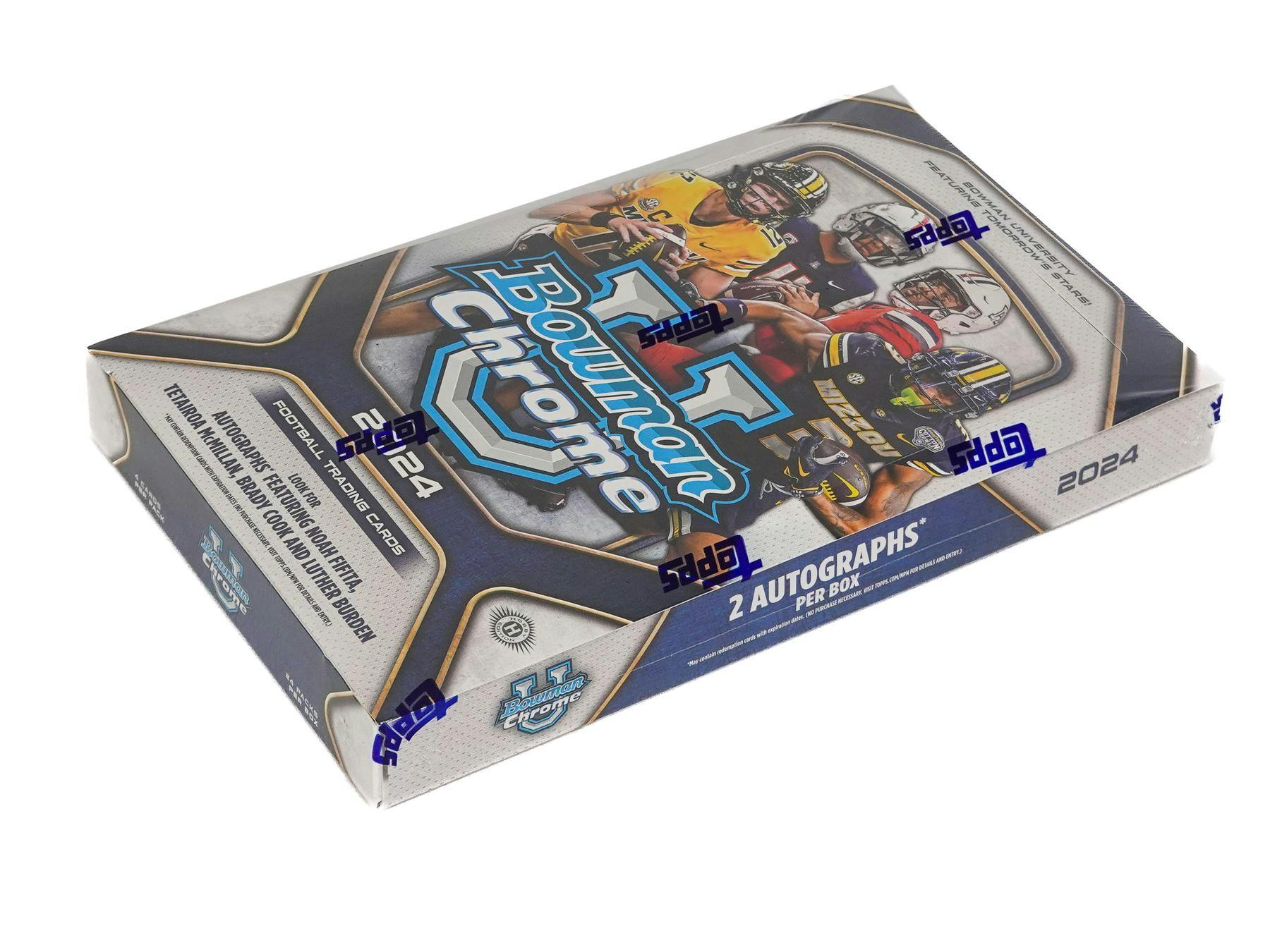 2024 Bowman University Chrome Football Hobby Box - Image 2