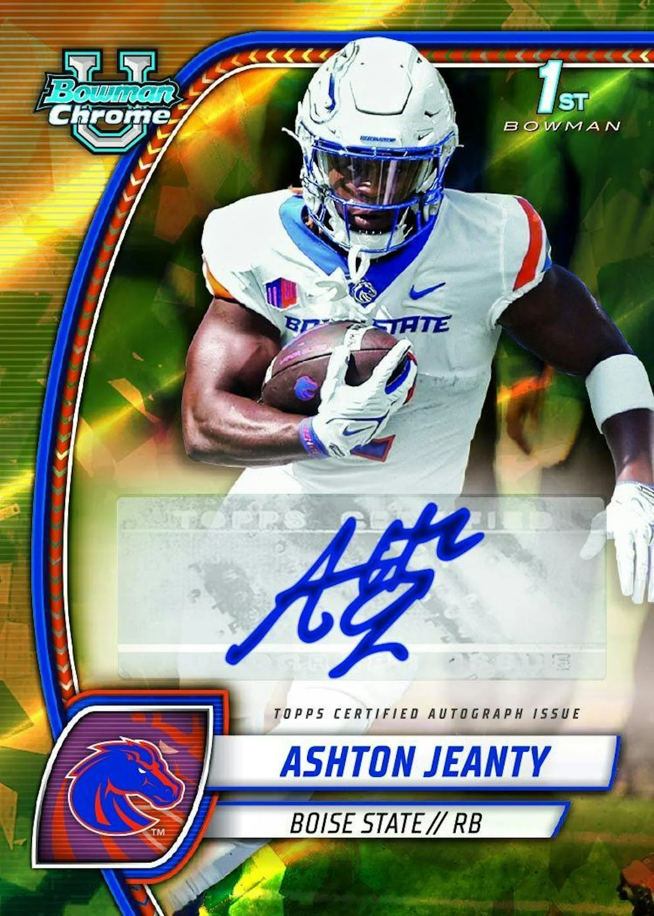 2024 Bowman University Chrome Football Sapphire Edition Hobby Box - Image 4
