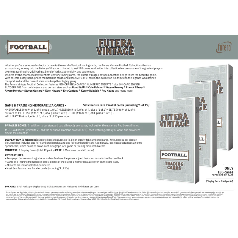 2024 Futera Vintage Football Soccer Hobby Box - Image 2