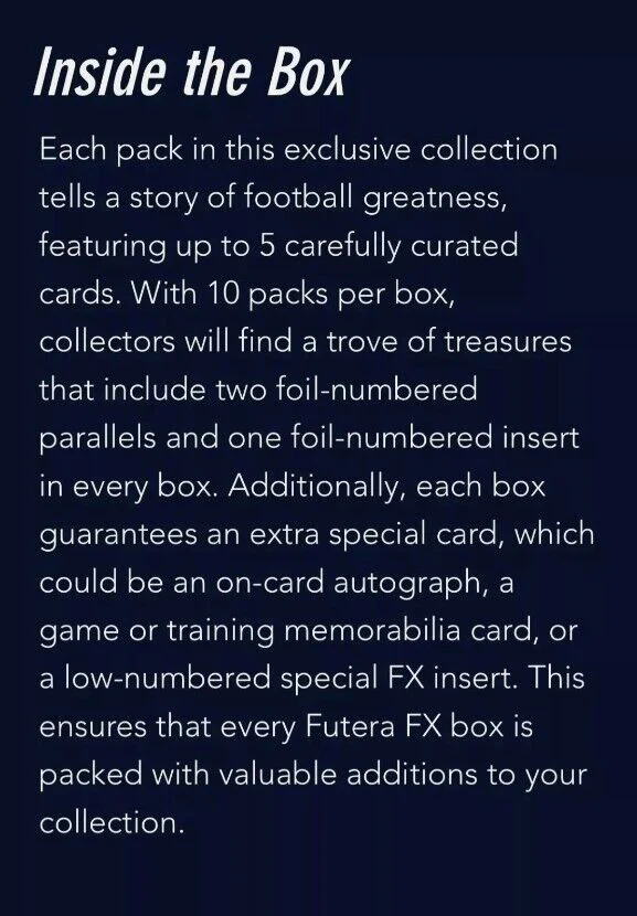 2024 Futera World Football (Soccer) FX Hobby Box - Image 3