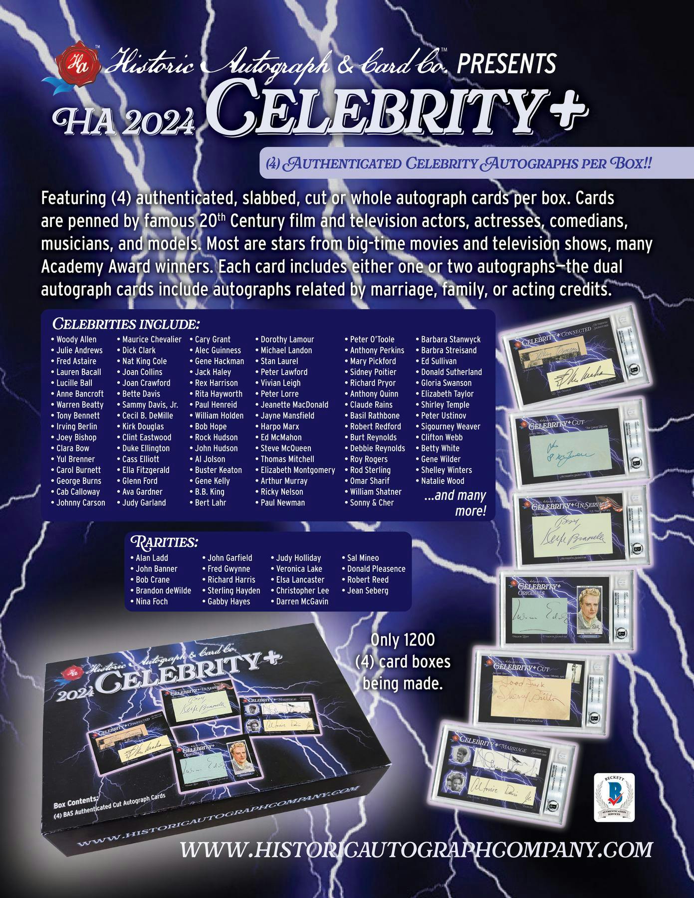 2024 Historic Autographs Celebrity+ Hobby Box - Image 3