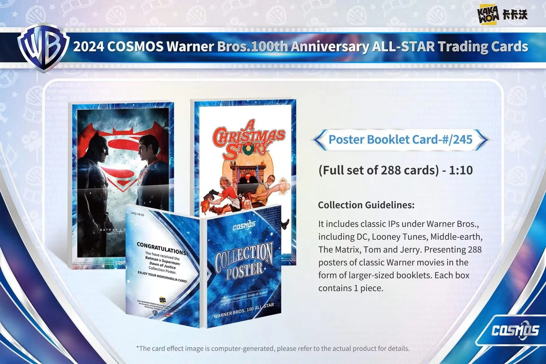 2024 Kakawow Cosmos Warner Brothers 100th Anniversary Trading Cards Hobby Box - Image 13