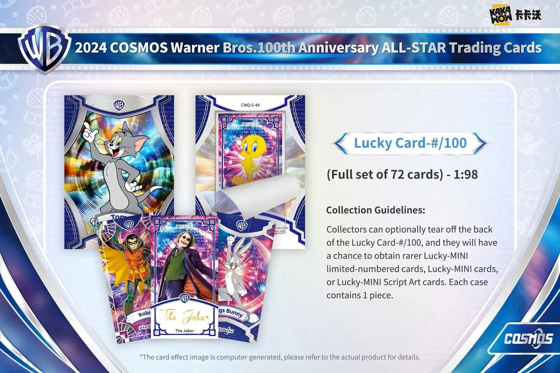 2024 Kakawow Cosmos Warner Brothers 100th Anniversary Trading Cards Hobby Box - Image 16
