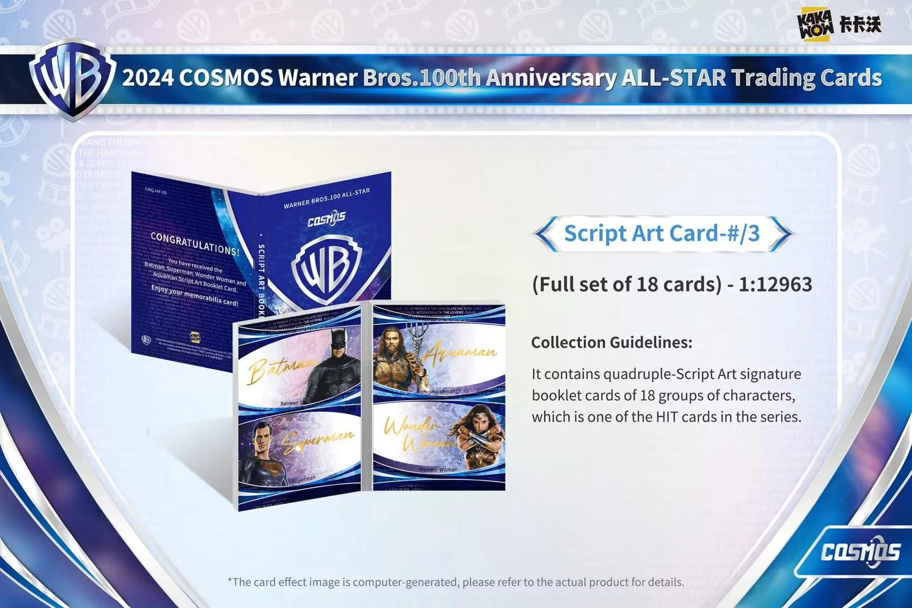 2024 Kakawow Cosmos Warner Brothers 100th Anniversary Trading Cards Hobby Box - Image 26