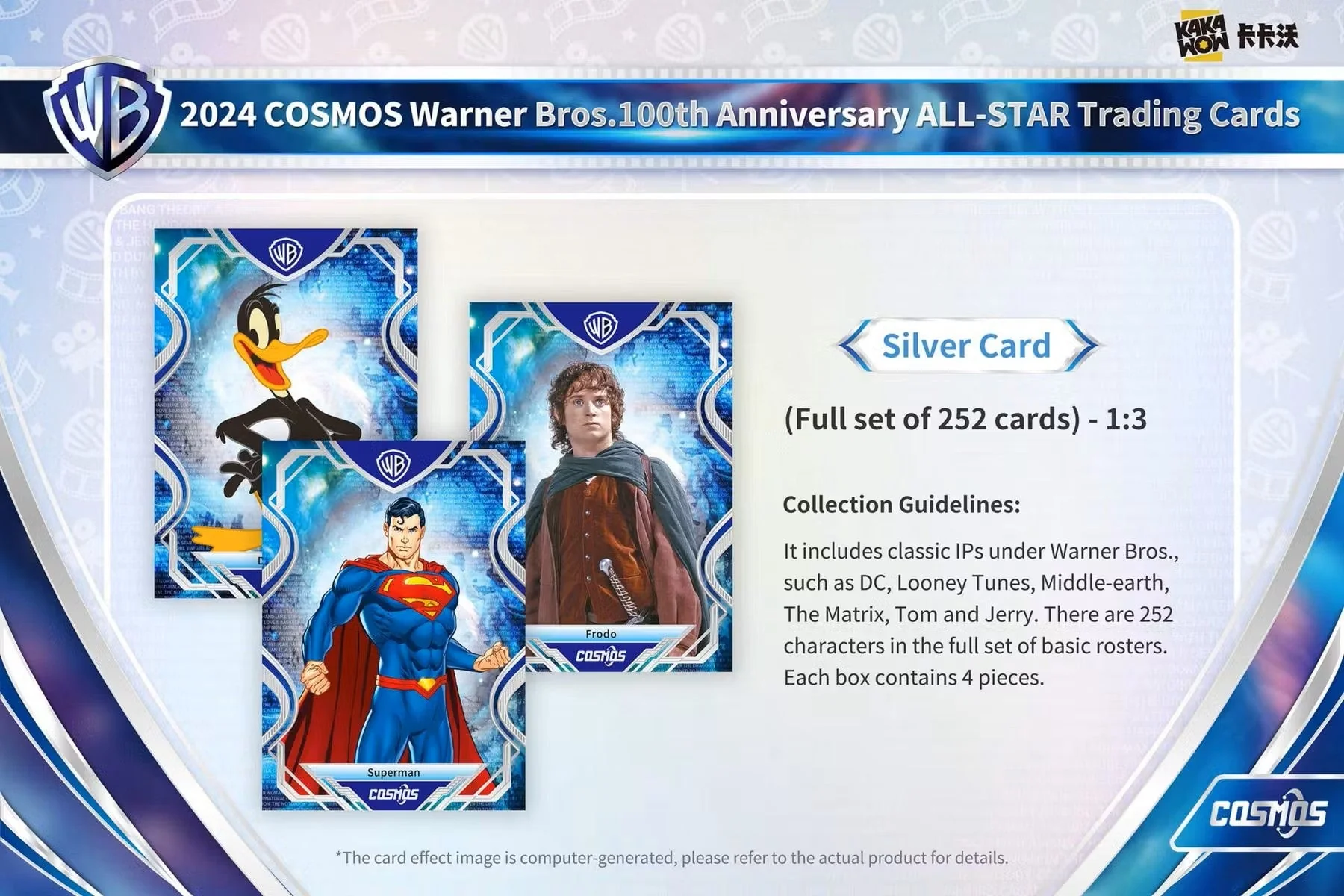 2024 Kakawow Cosmos Warner Brothers 100th Anniversary Trading Cards Hobby Box - Image 8
