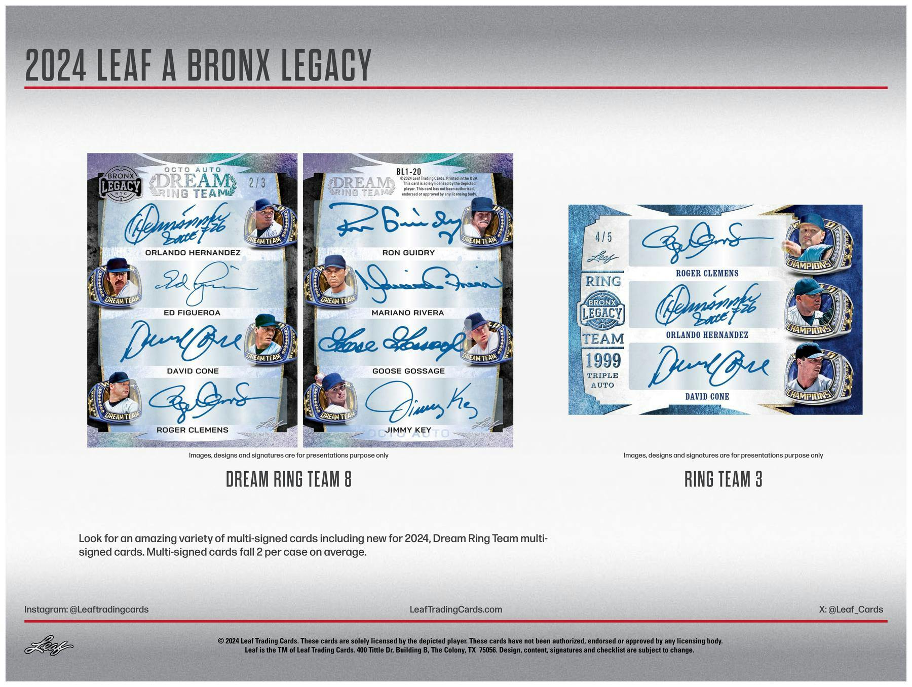 2024 Leaf A Bronx Legacy NYC Series 2 Baseball Hobby Box - Image 5