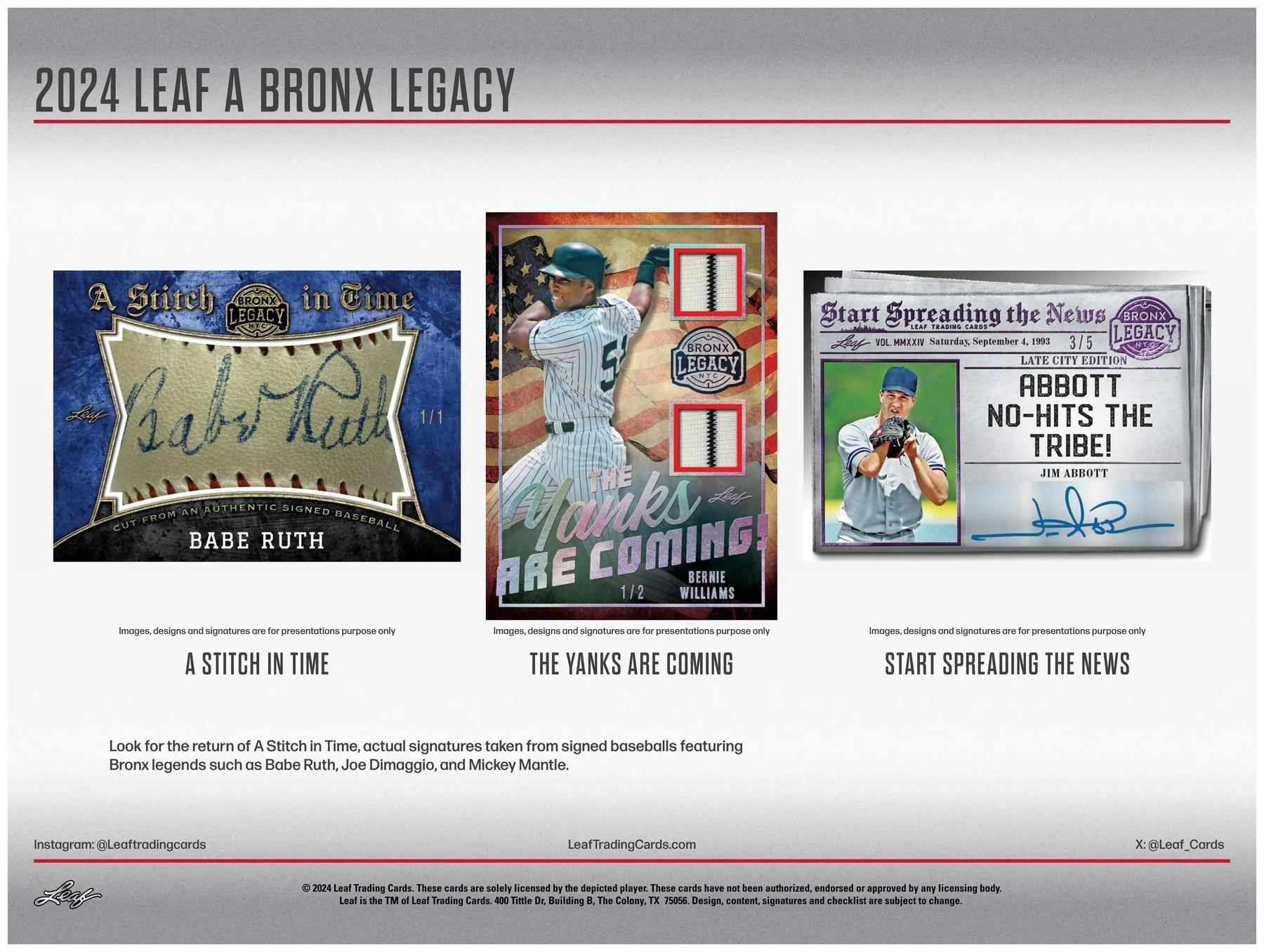 2024 Leaf A Bronx Legacy NYC Series 2 Baseball Hobby Box - Image 6